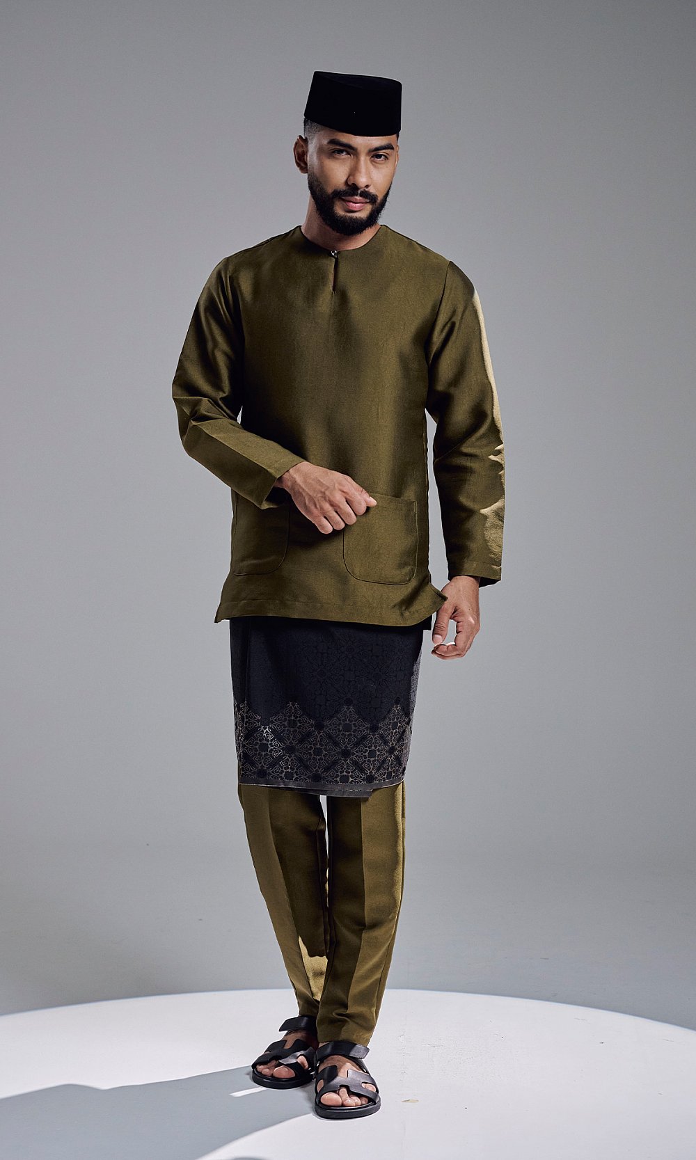 AZRAVI BAJU MELAYU - DARK OLIVE