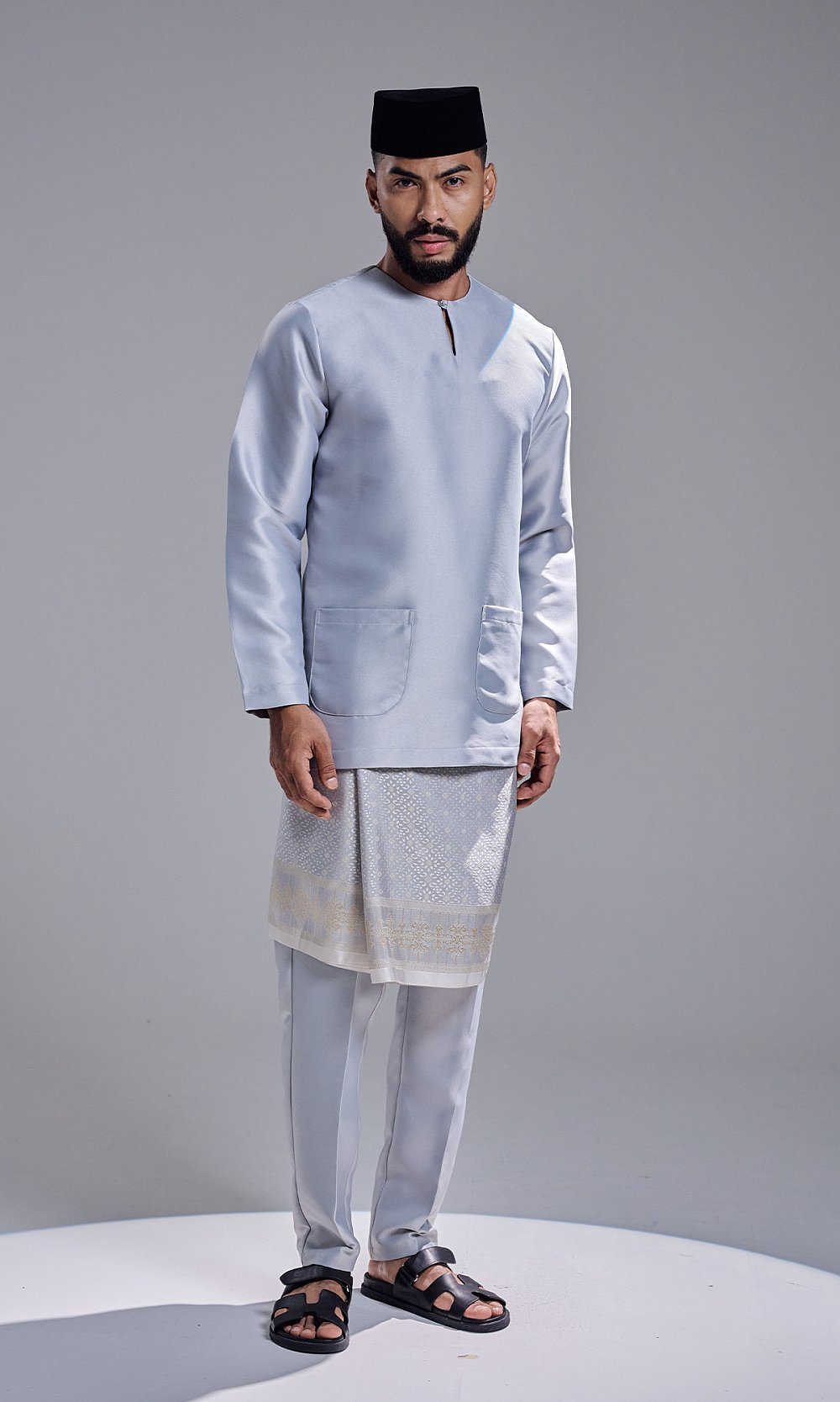AZRAVI BAJU MELAYU - STEEL GREY