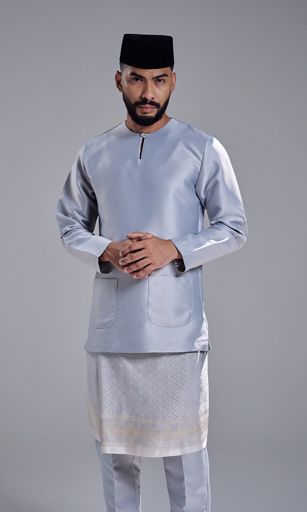 AZRAVI BAJU MELAYU - STEEL GREY
