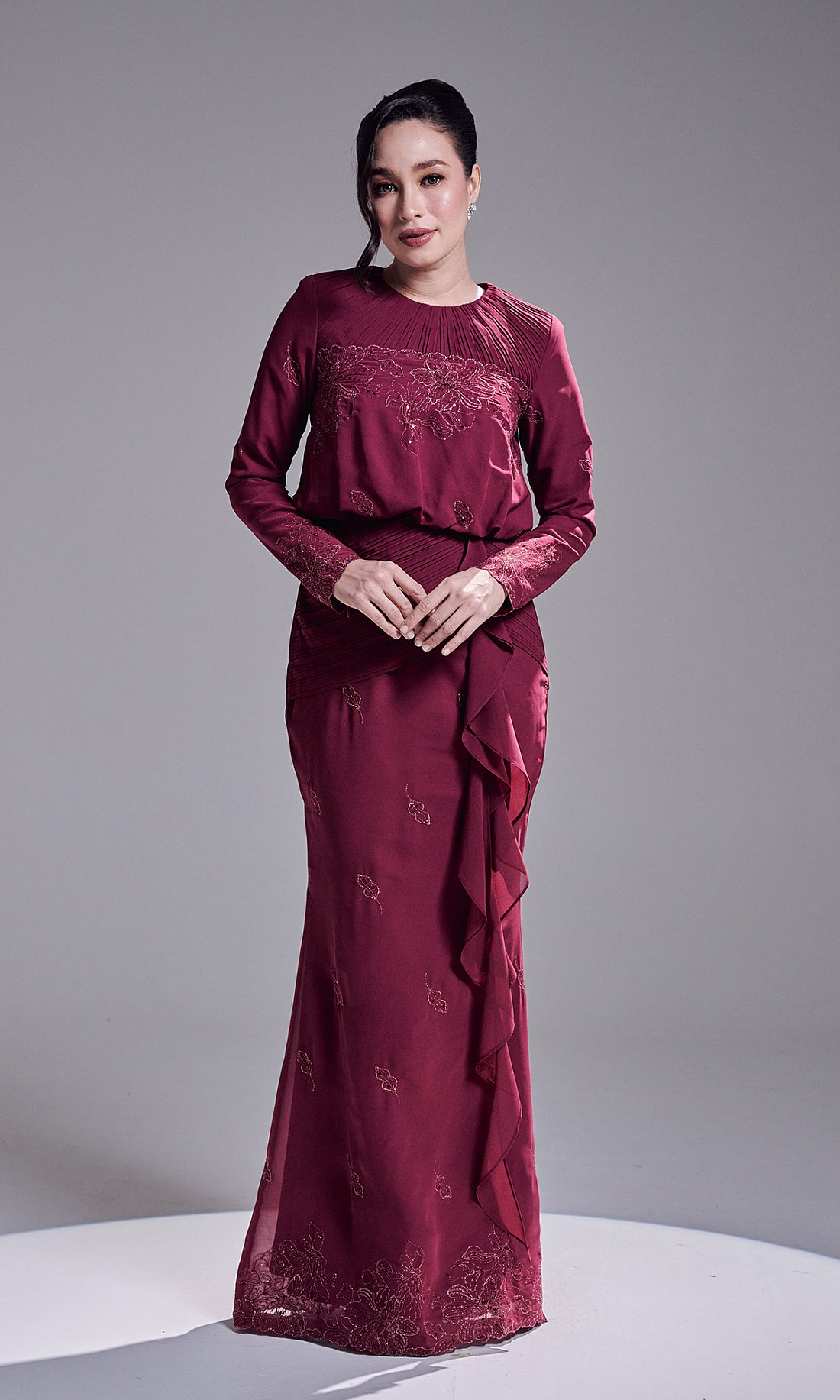 RESTA DRESS - DARK FUSCHIA