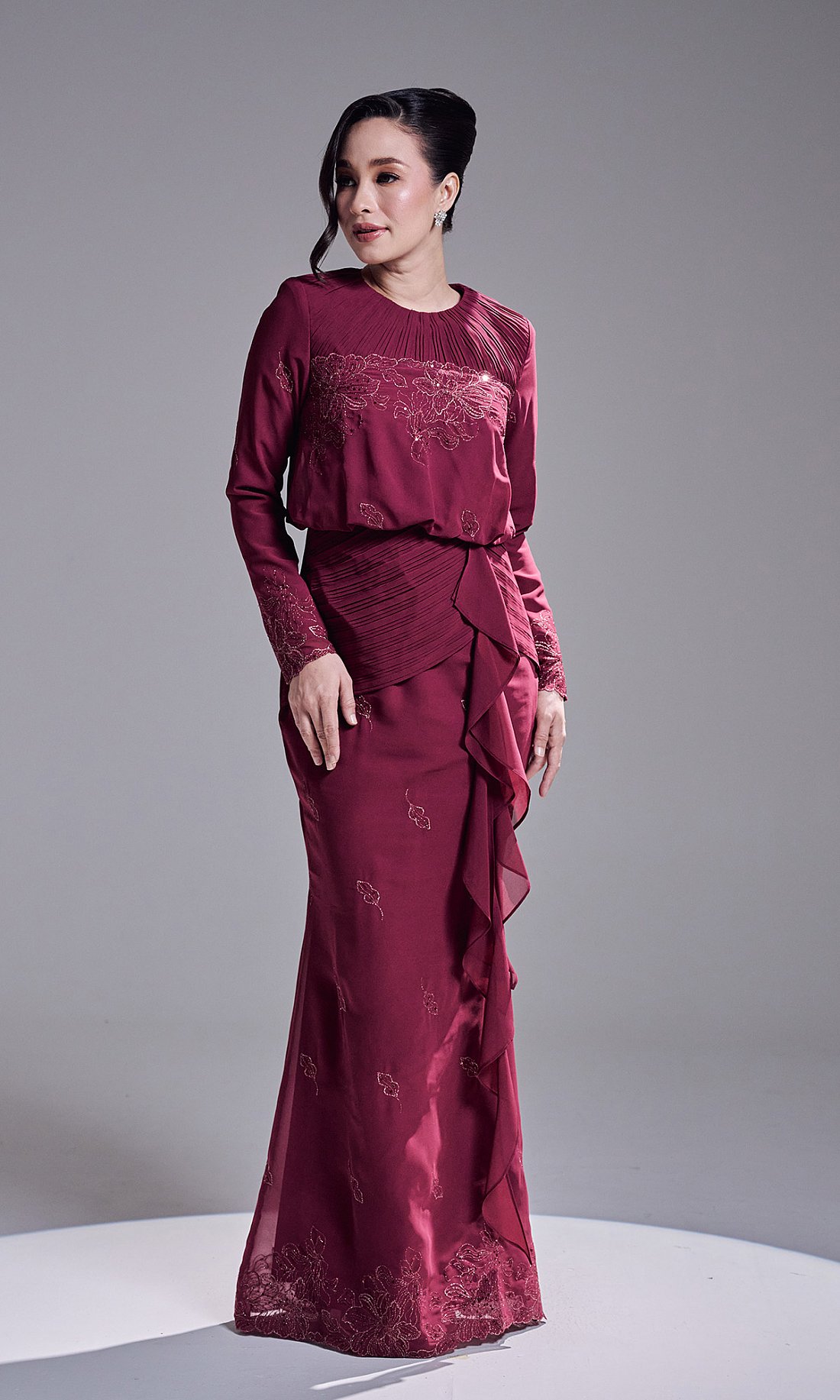 RESTA DRESS - DARK FUSCHIA