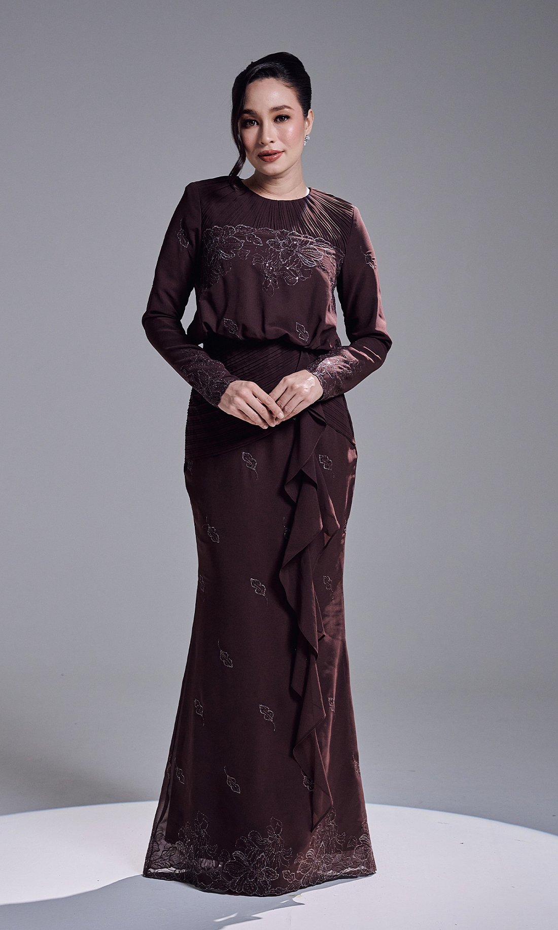 RESTA DRESS - MAHOGANY