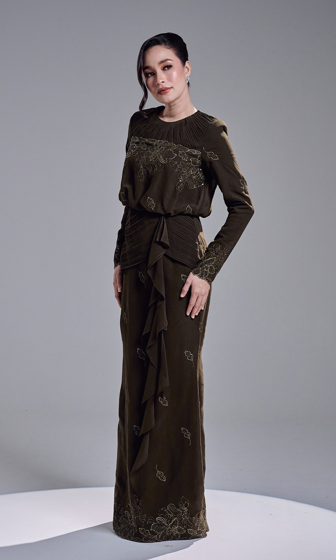 RESTA DRESS - DARK OLIVE