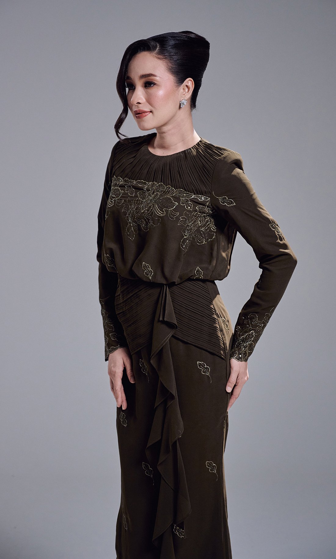 RESTA DRESS - DARK OLIVE