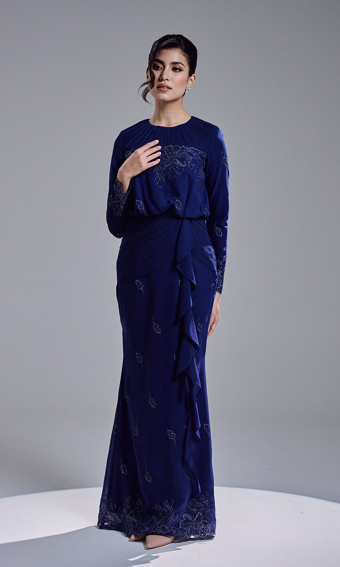 RESTA DRESS - NAVY BLUE