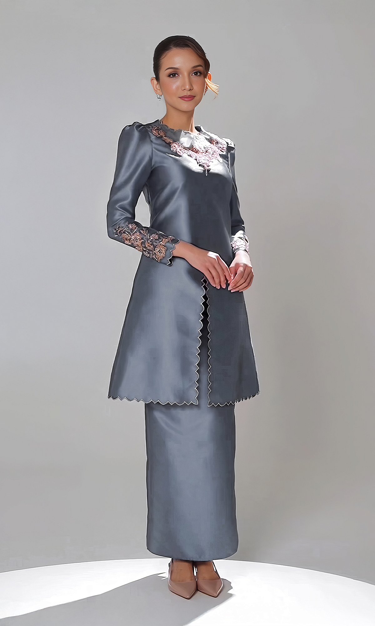 DARIYA KURUNG - ASH BLUE