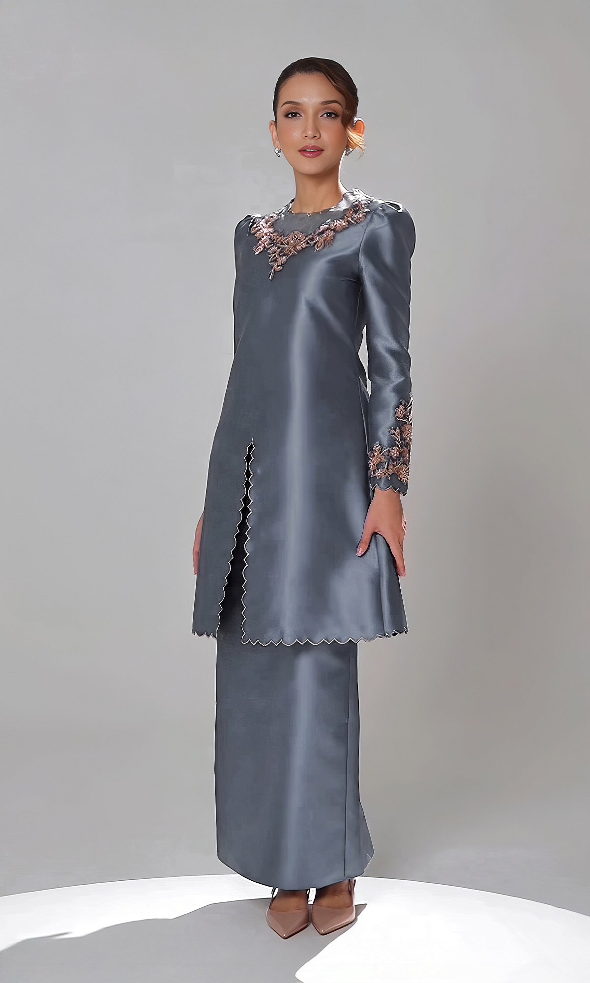 DARIYA KURUNG - ASH BLUE