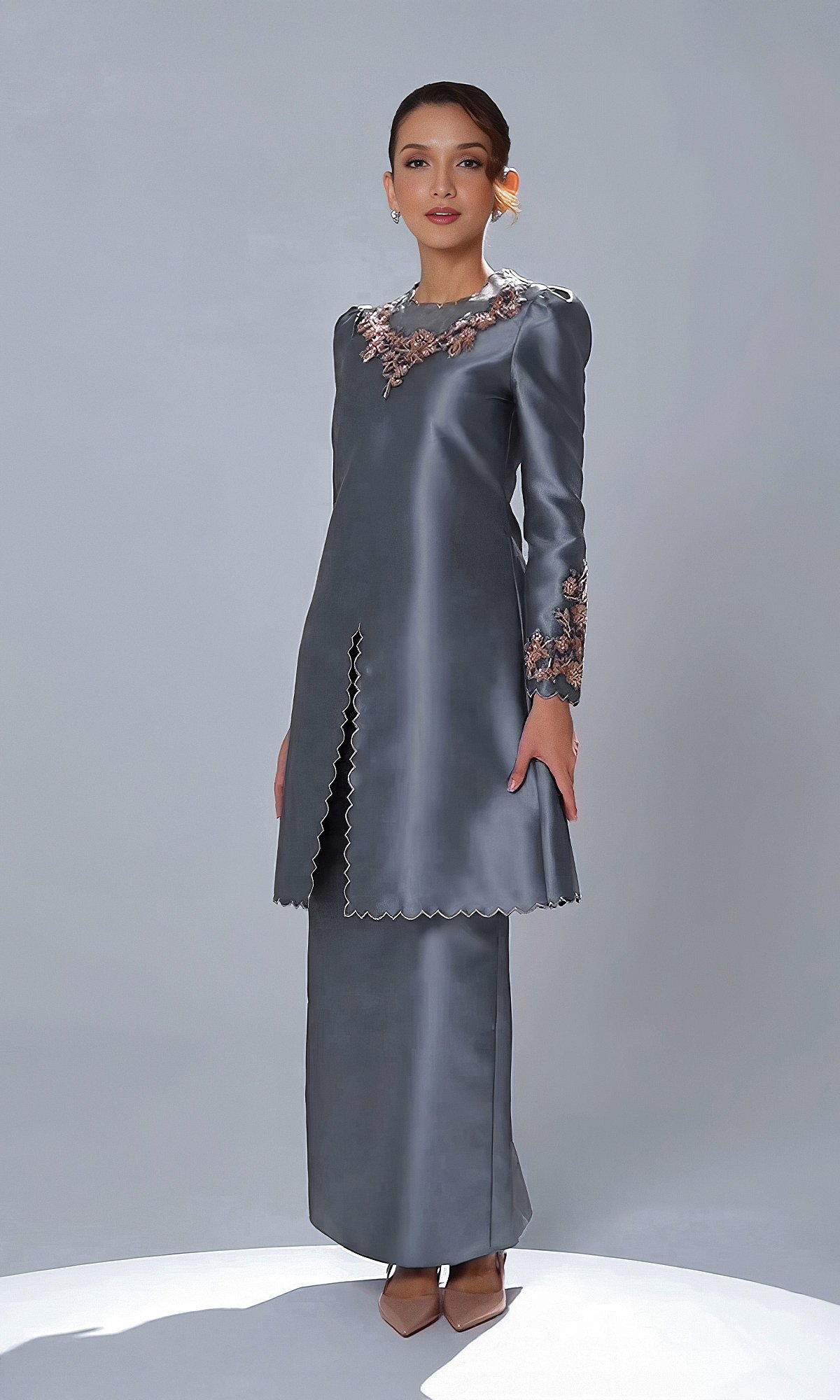 DARIYA KURUNG - ASH BLUE