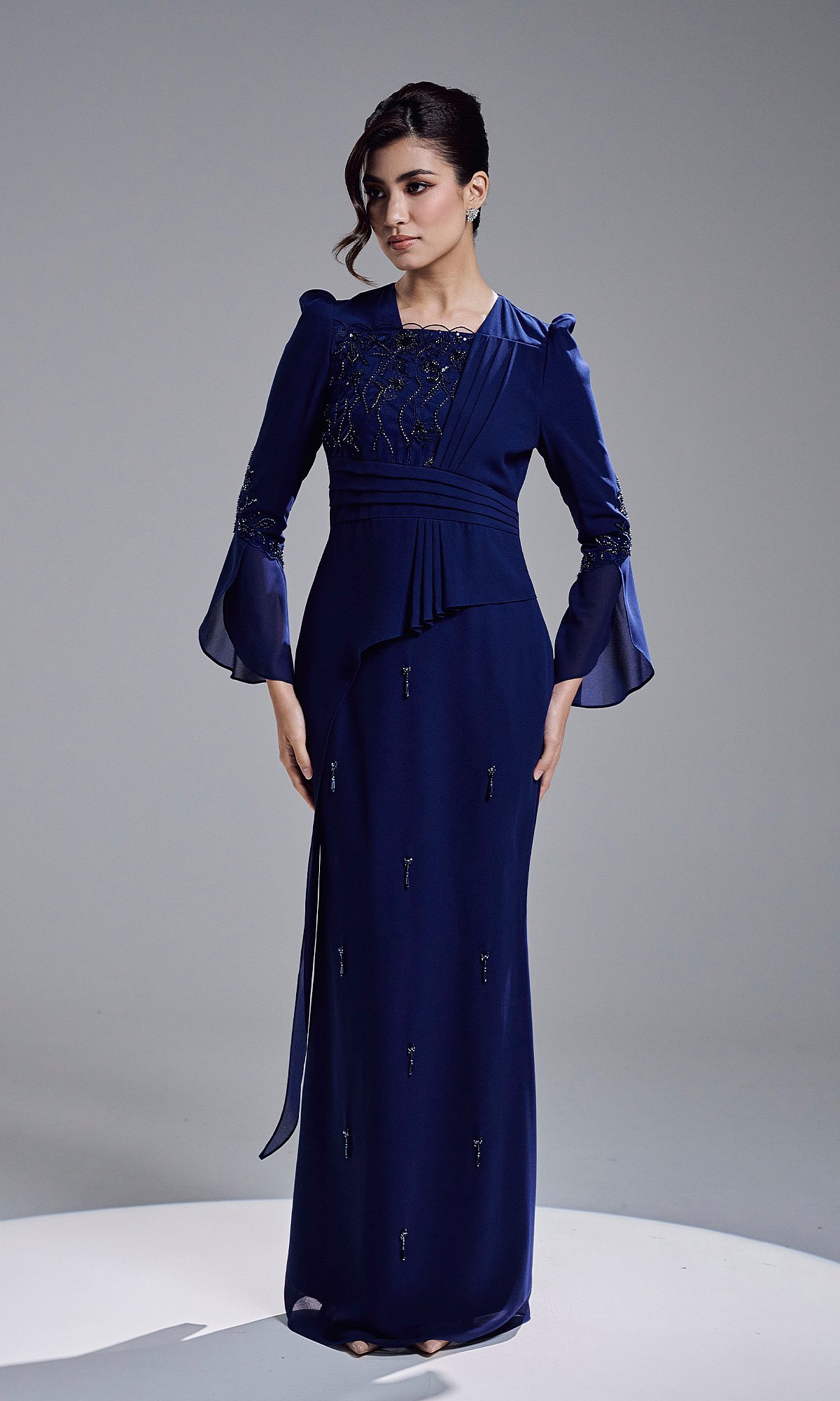 ARIYA DRESS - NAVY