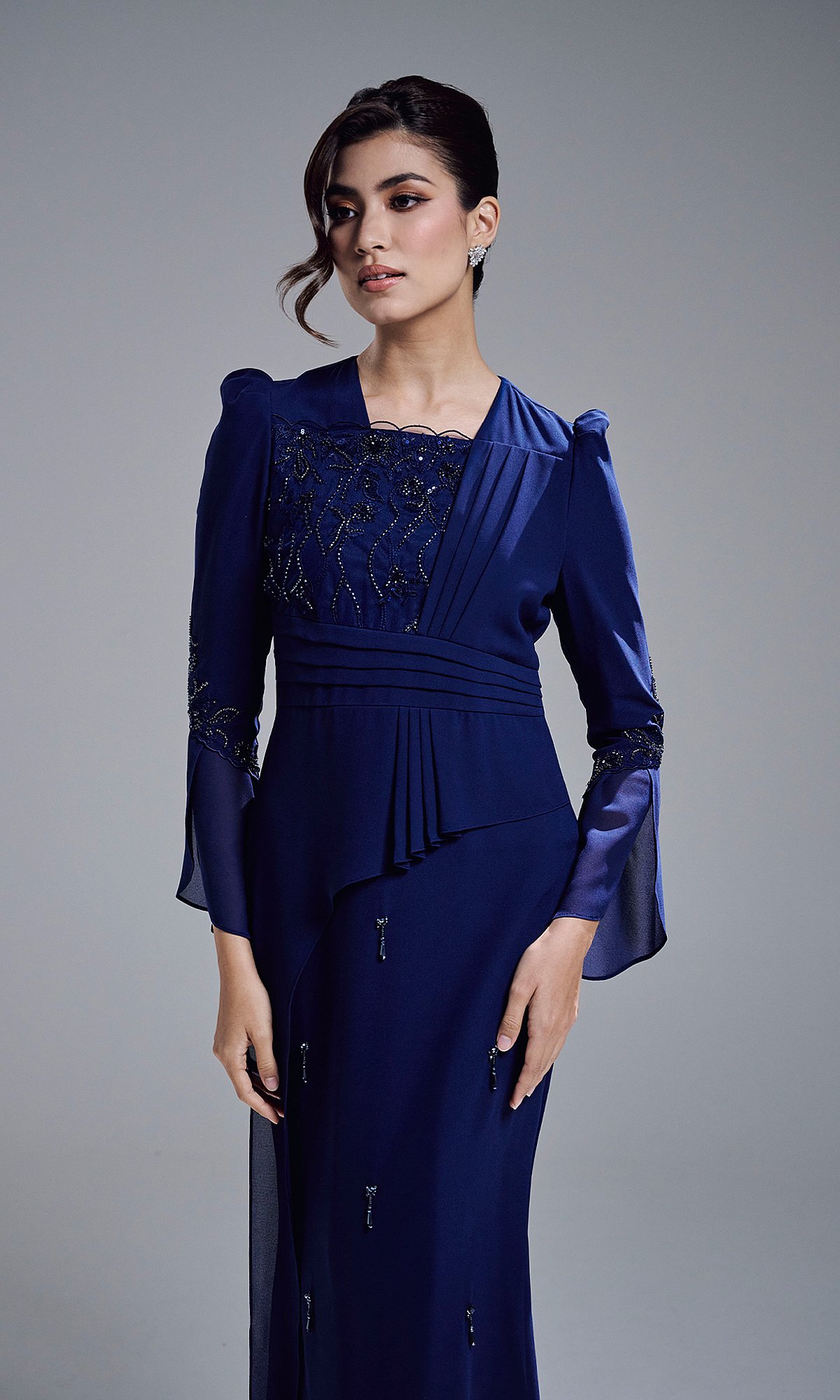 ARIYA DRESS - NAVY