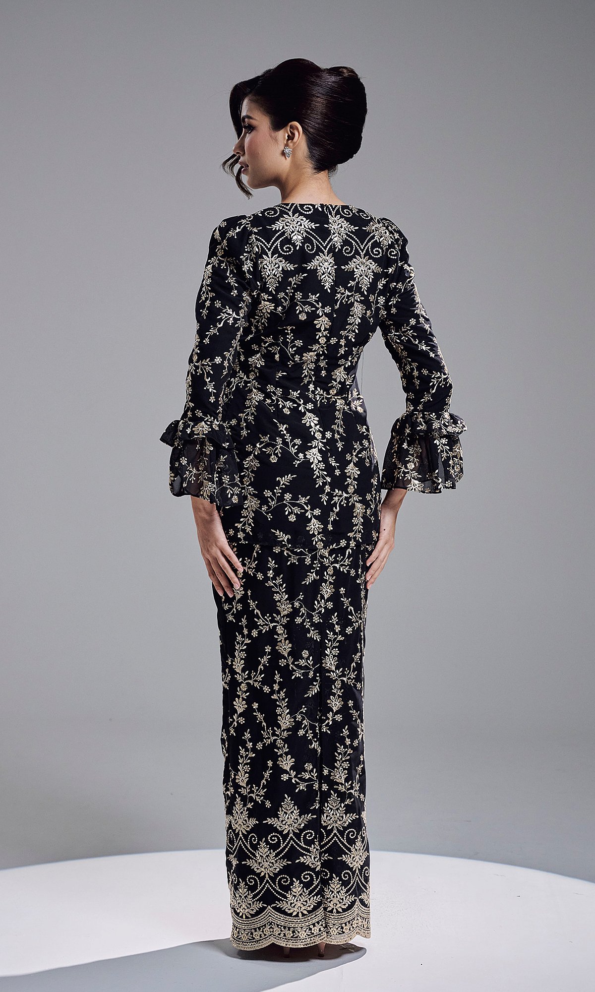 AMBER KURUNG - BLACK