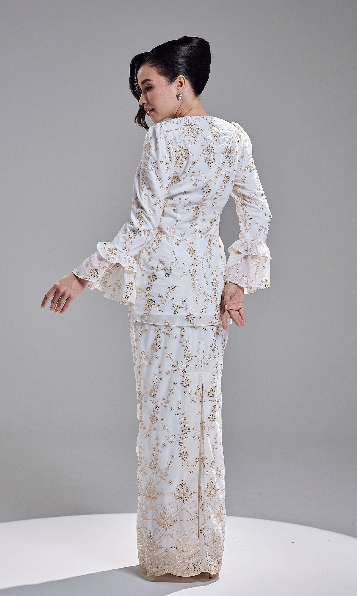 AMBER KURUNG - OFF WHITE