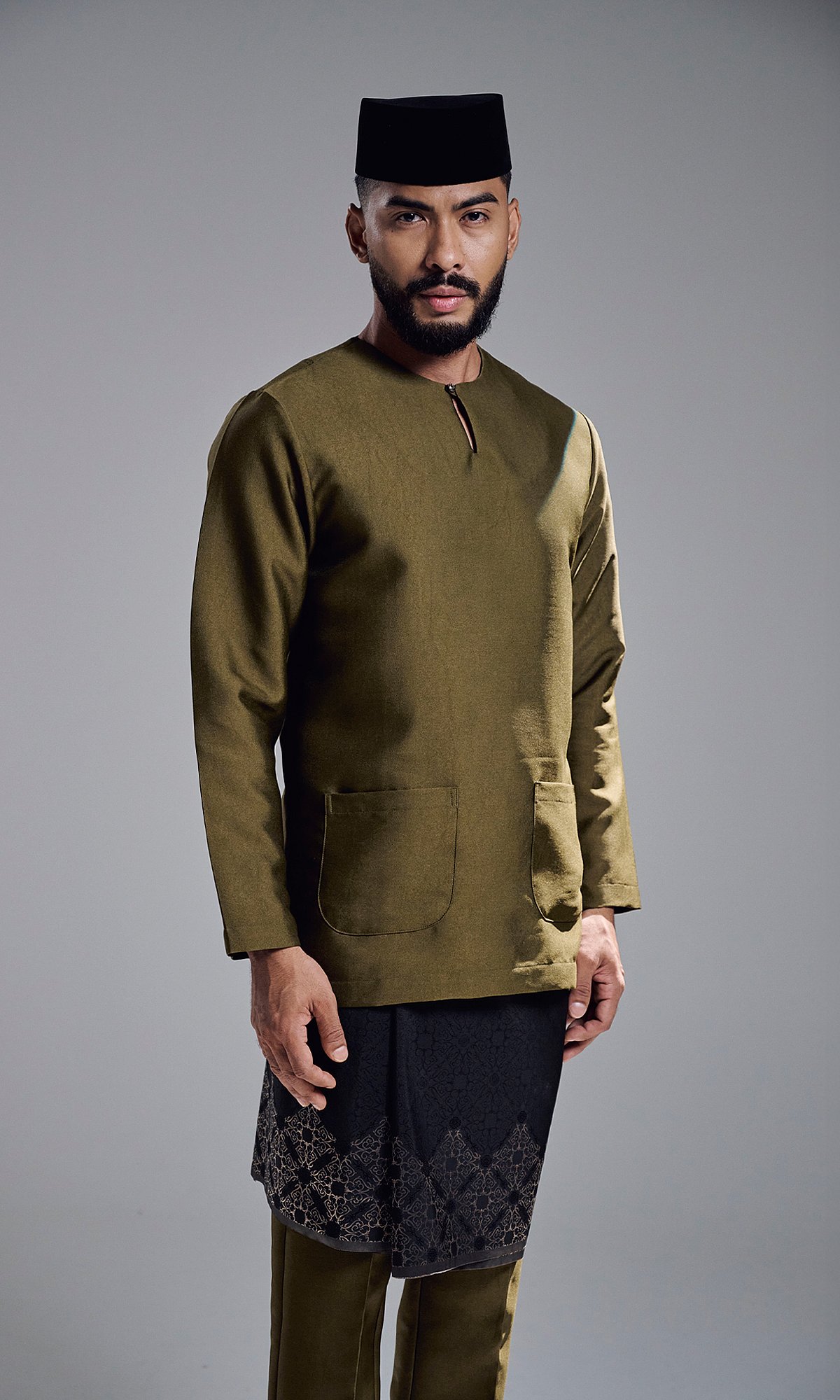 AZRAVI BAJU MELAYU - DARK OLIVE