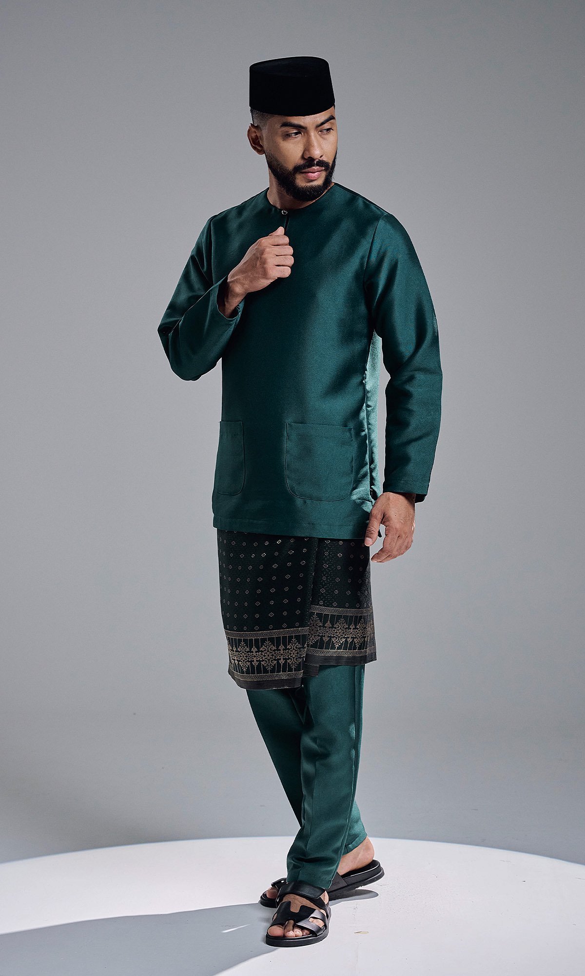 AZRAVI BAJU MELAYU - DARK GREEN