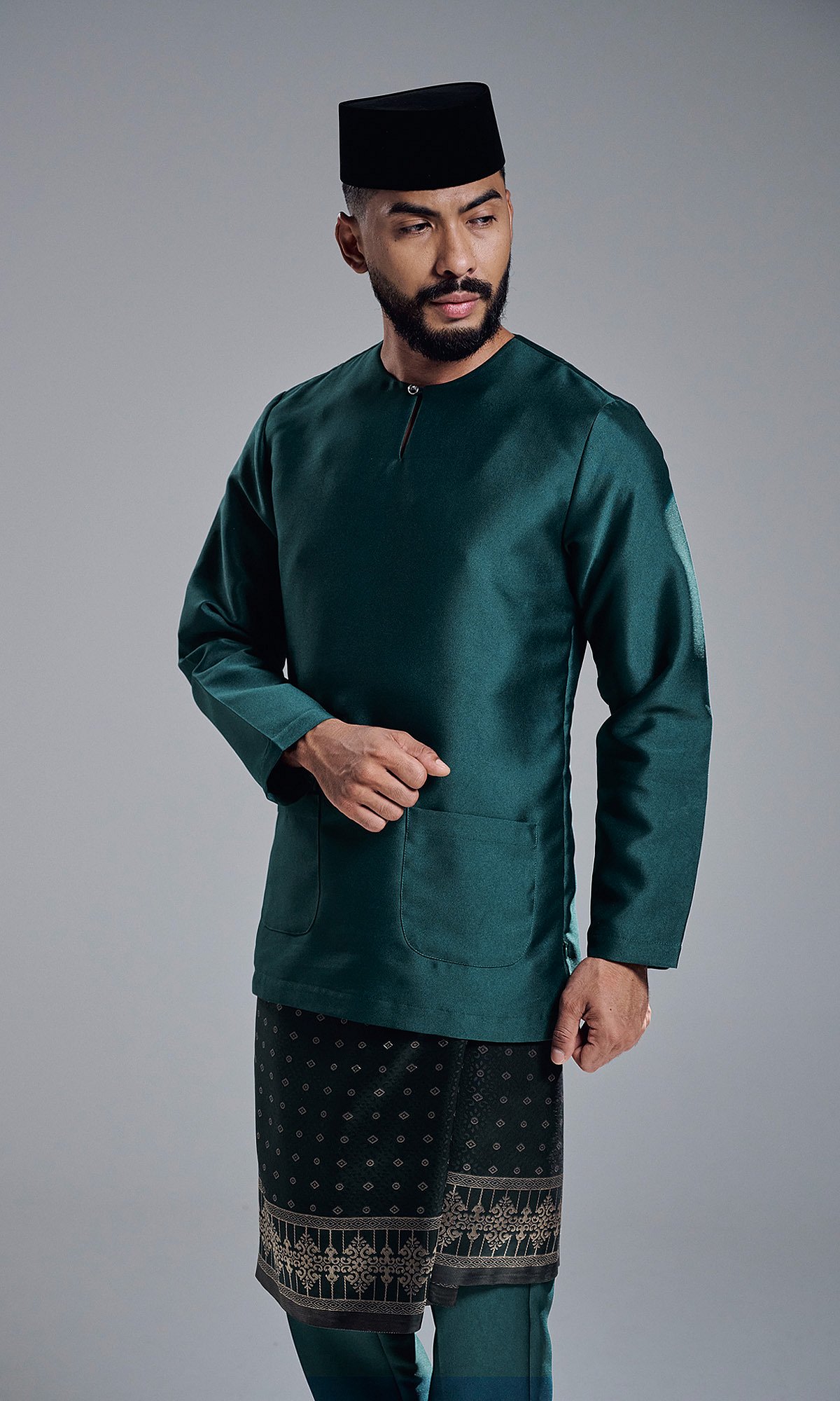 AZRAVI BAJU MELAYU - DARK GREEN