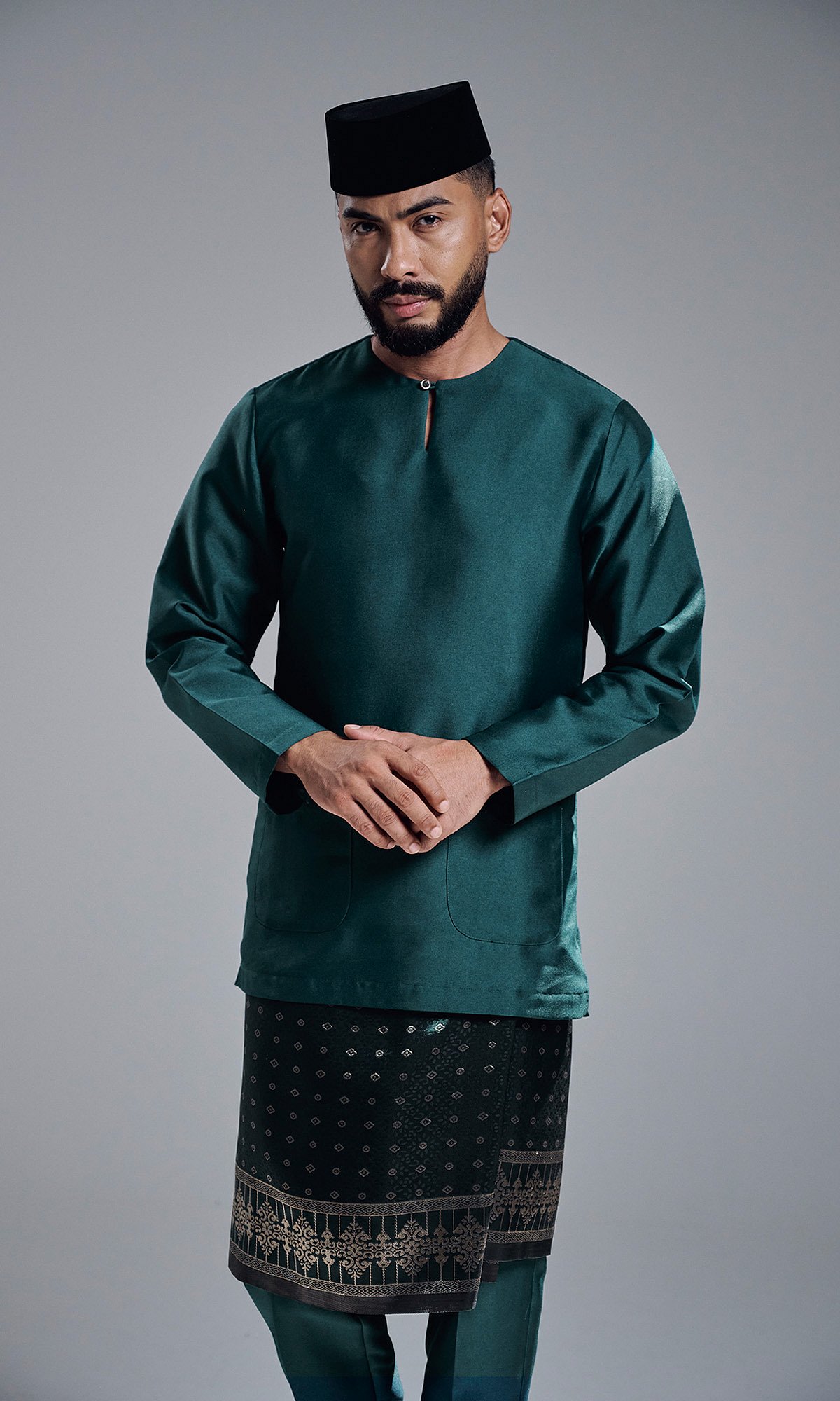 AZRAVI BAJU MELAYU - DARK GREEN