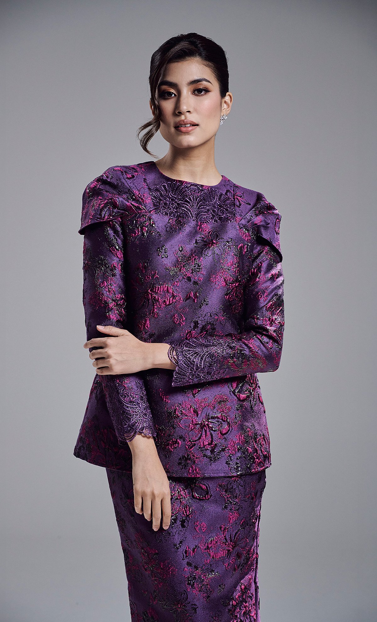 ALANEY KURUNG - DARK PURPLE