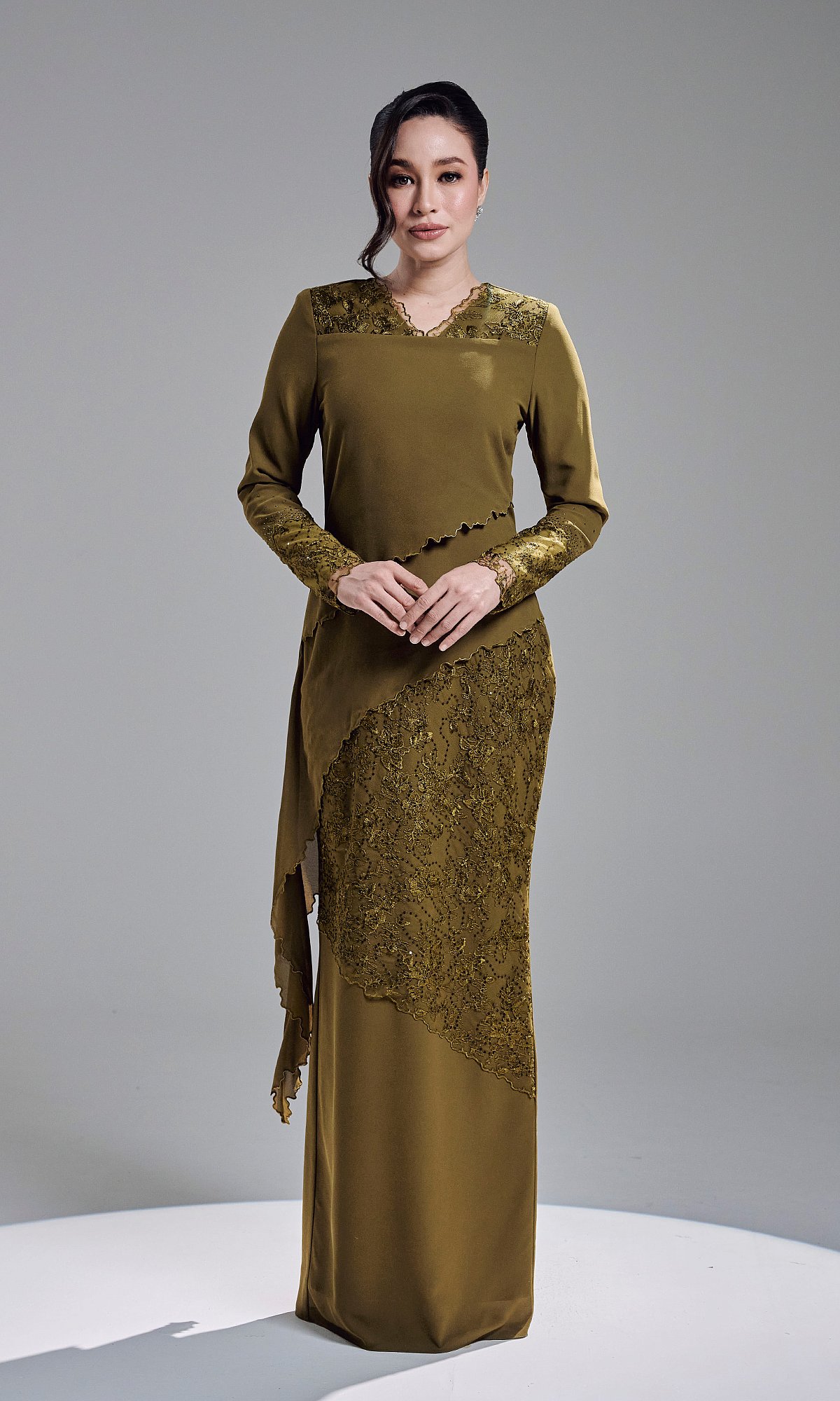 KAREETA DRESS - OLIVE