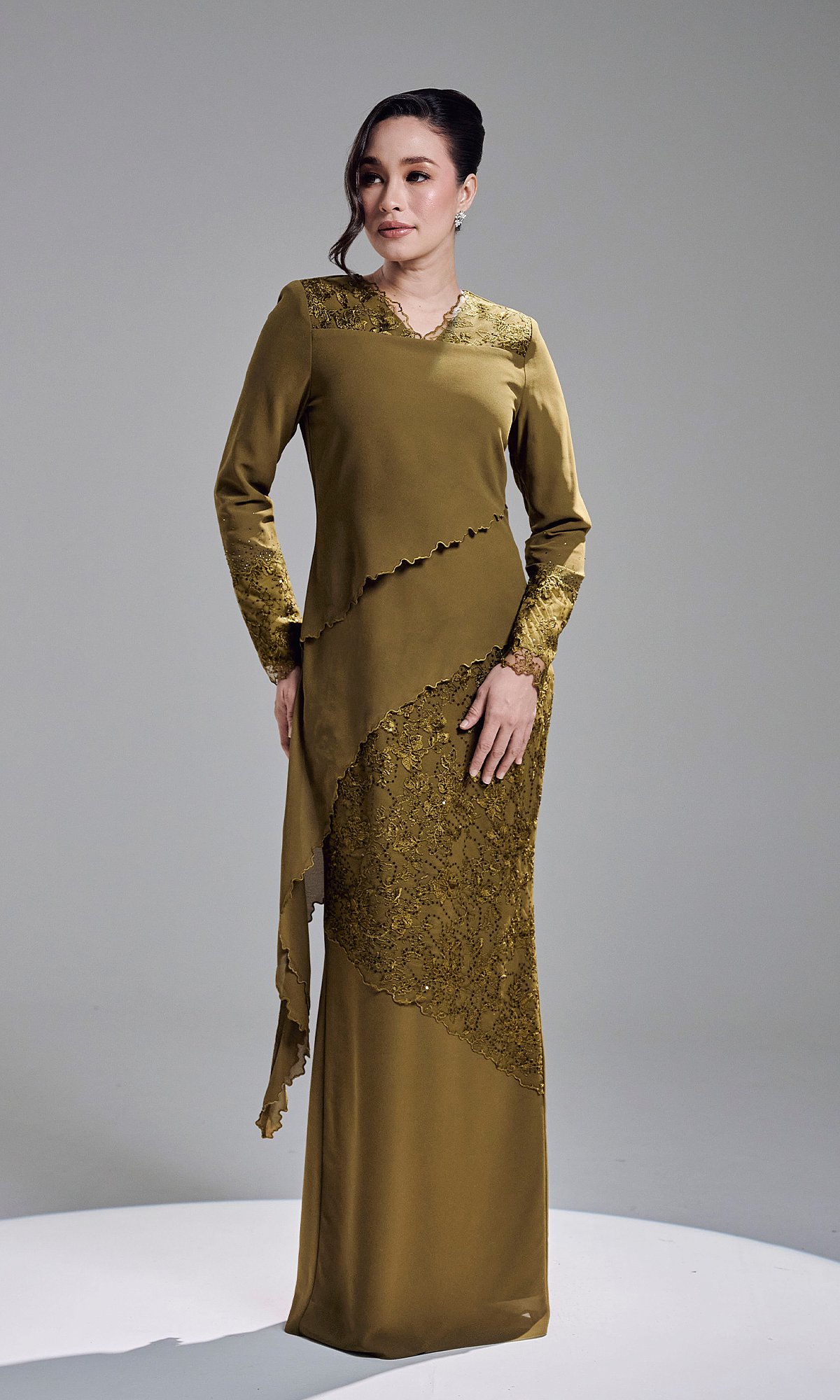 KAREETA DRESS - OLIVE