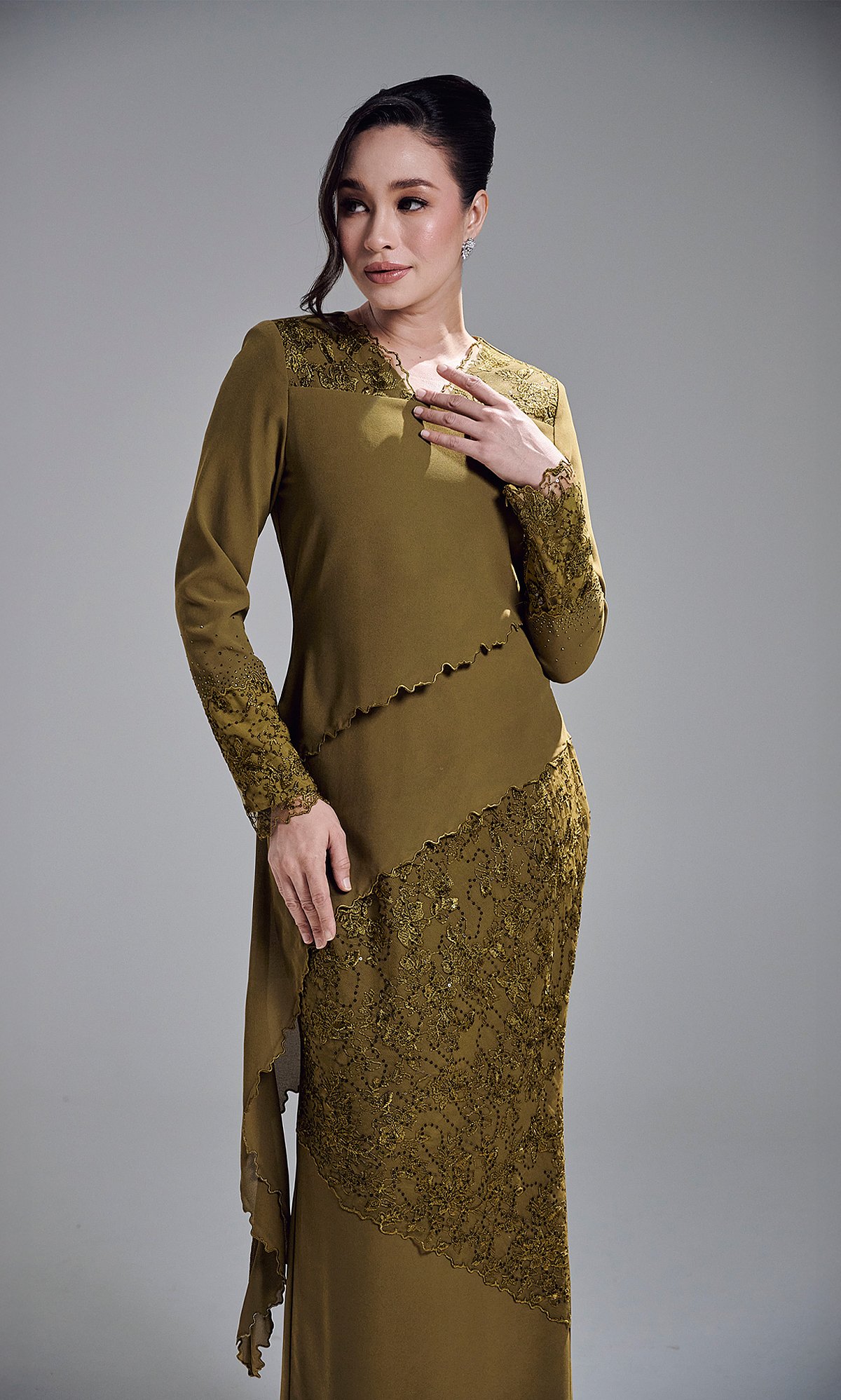 KAREETA DRESS - OLIVE