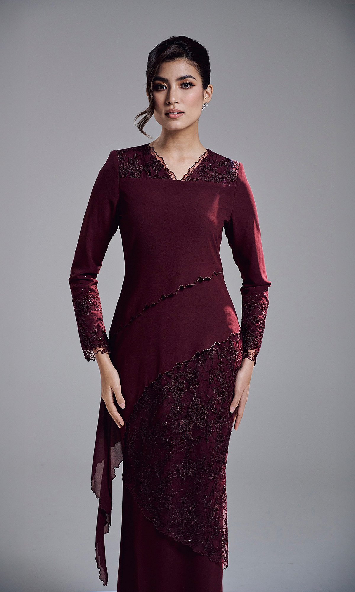 KAREETA DRESS - WINE