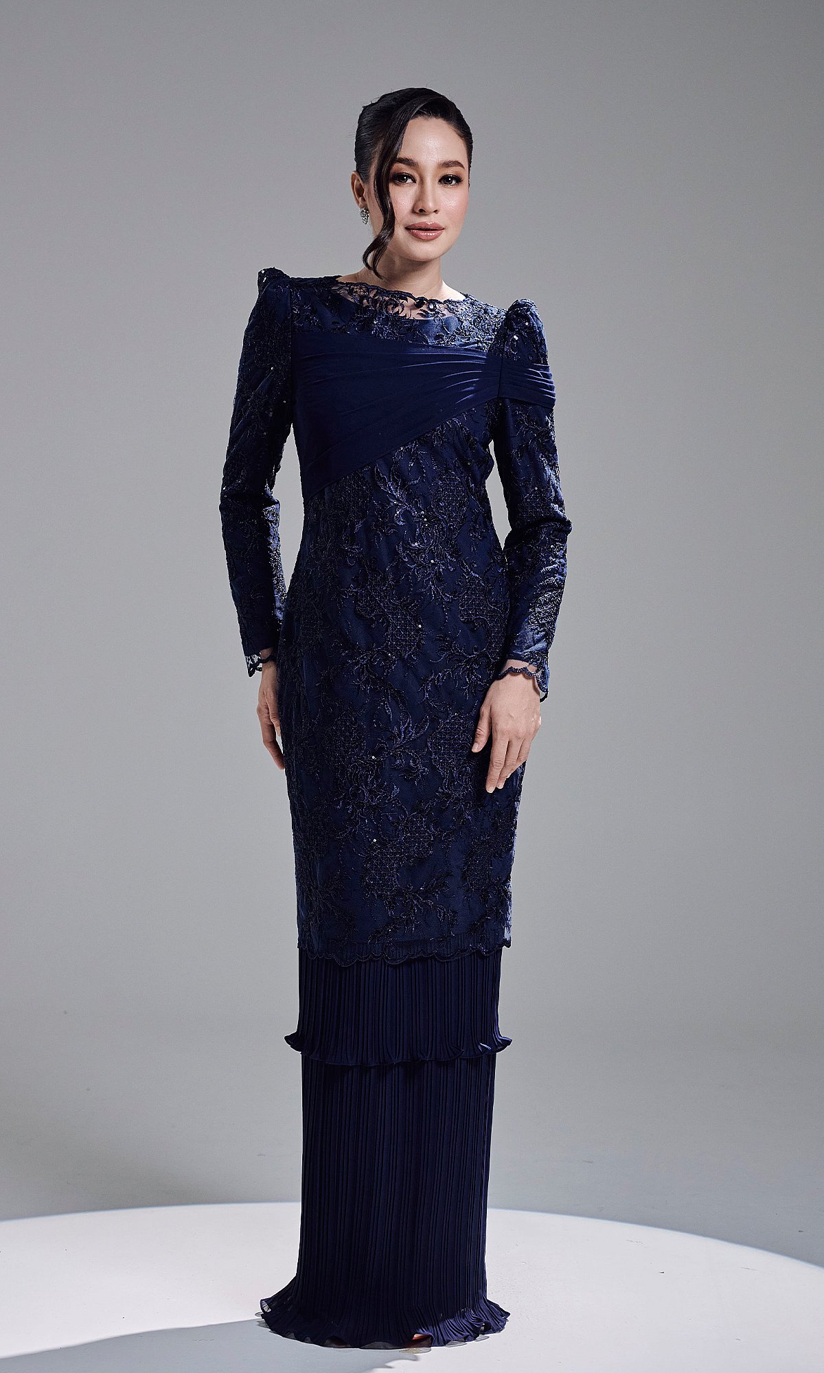 ROZELLE DRESS - NAVY