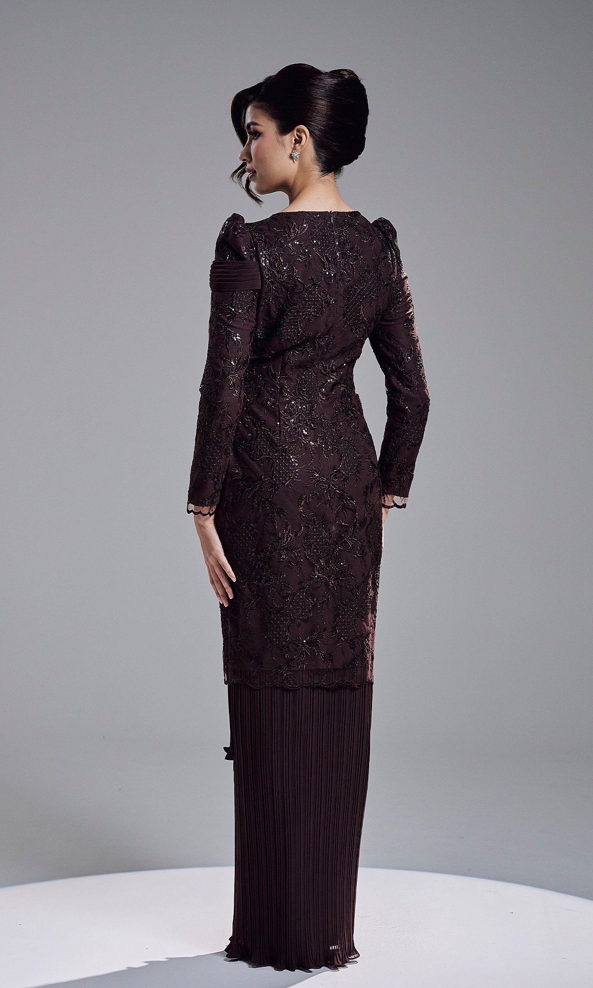 ROZELLE DRESS - MAHOGANY