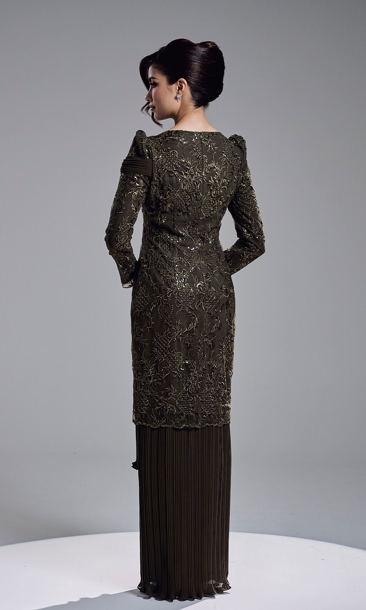 ROZELLE DRESS - DARK OLIVE