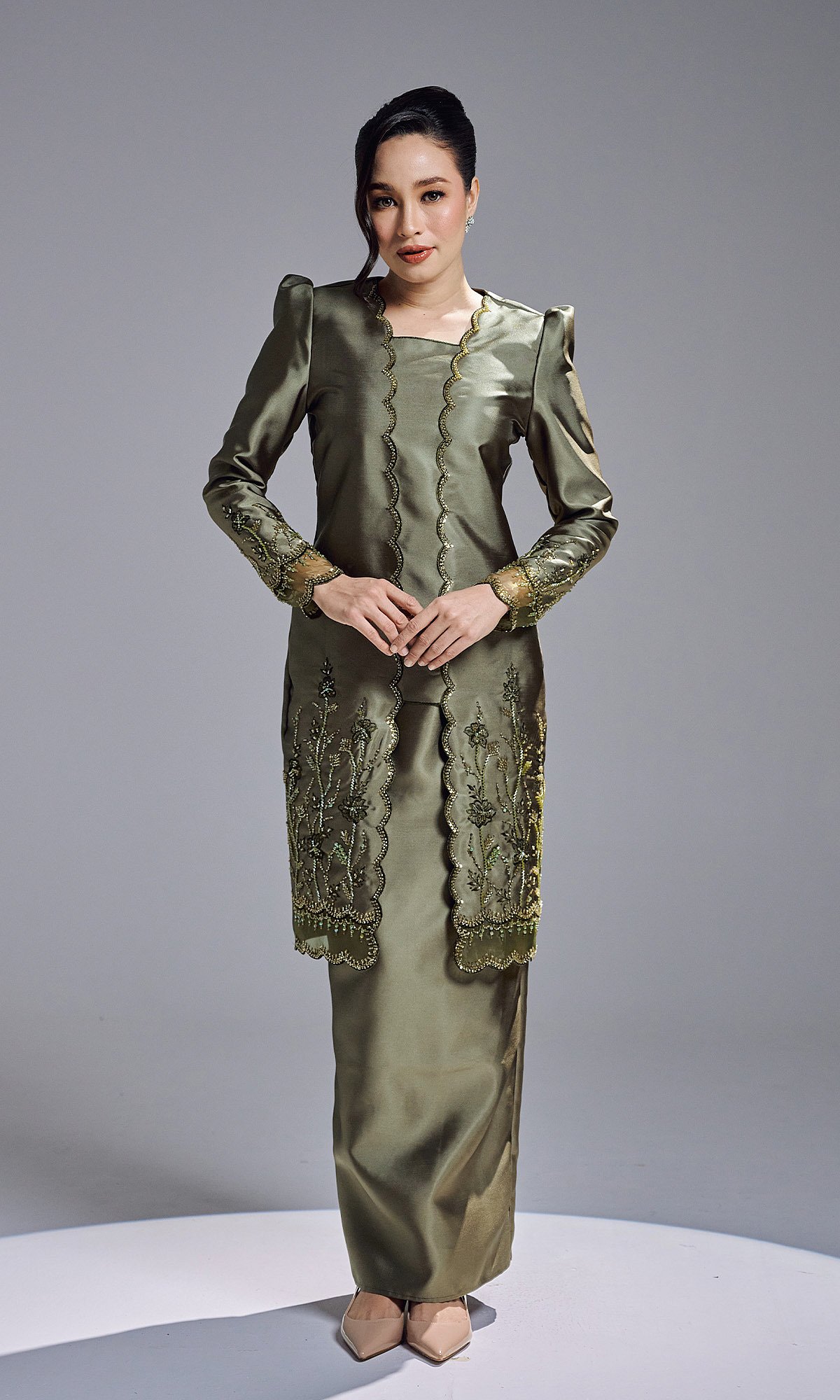 HAATIYA KURUNG - OLIVE