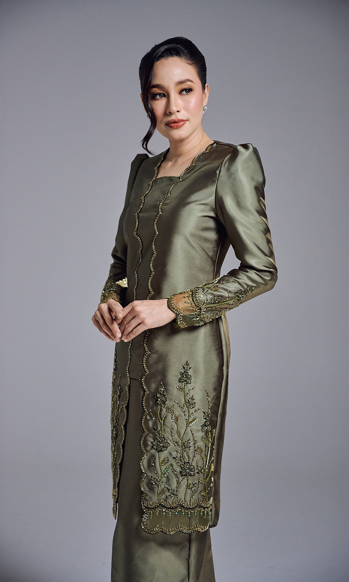 HAATIYA KURUNG - OLIVE