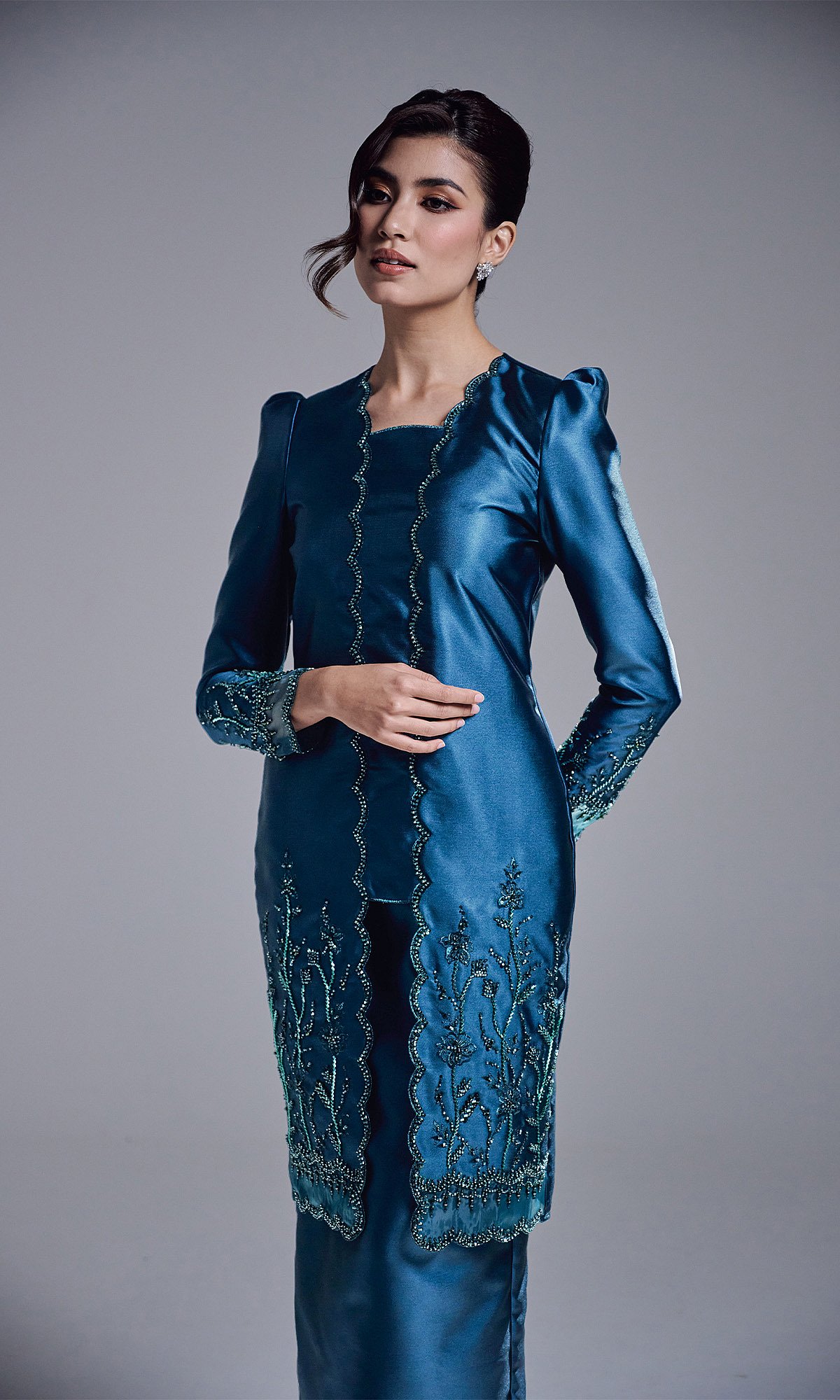 HAATIYA KURUNG - TEAL BLUE