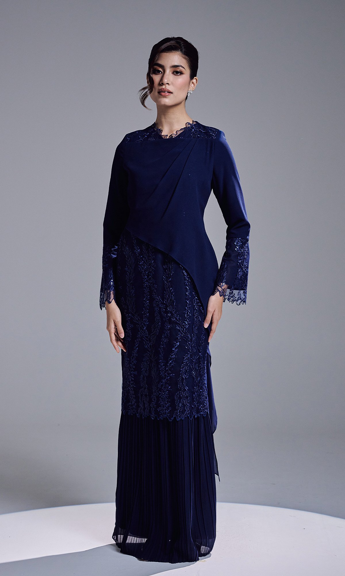 RANIA DRESS - NAVY