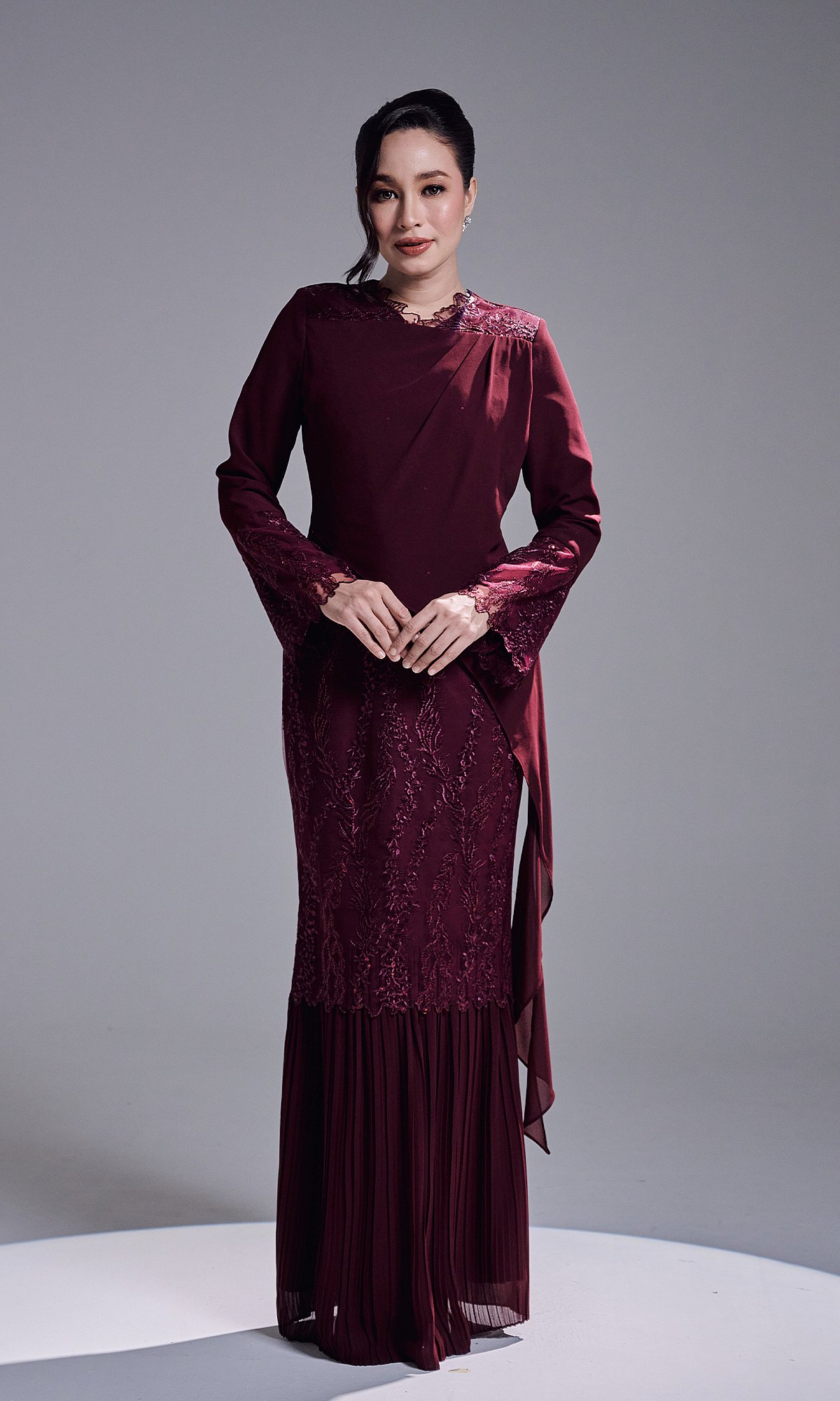 RANIA DRESS - WINE