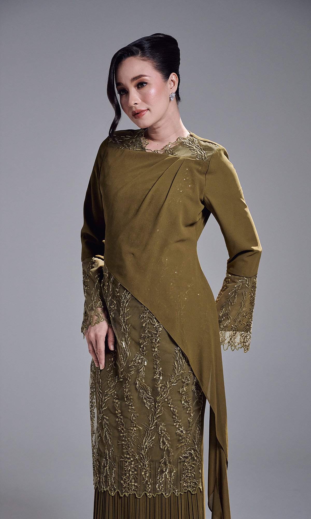 RANIA DRESS - OLIVE