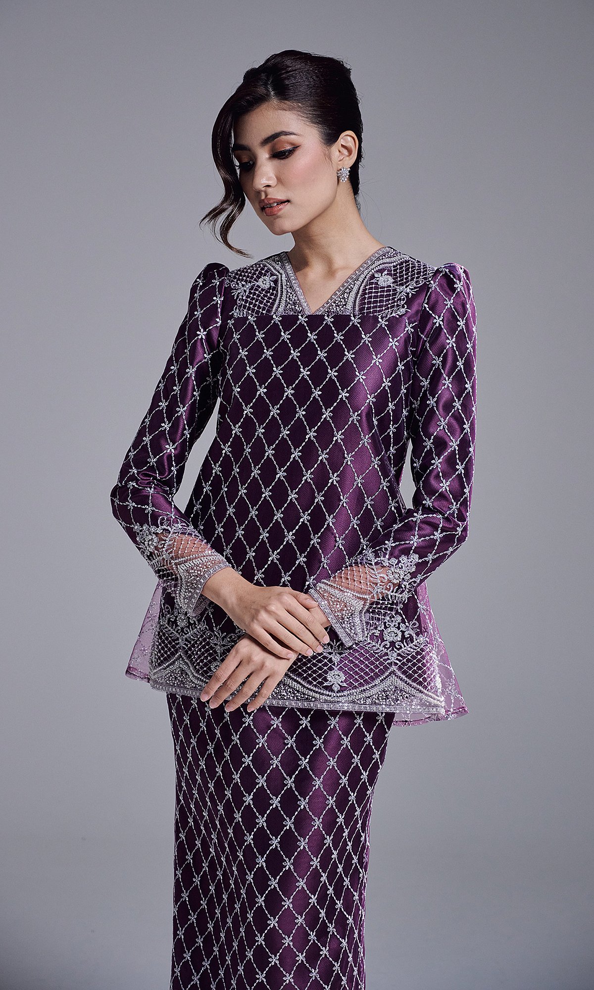 MAHARANI KURUNG - DARK PURPLE
