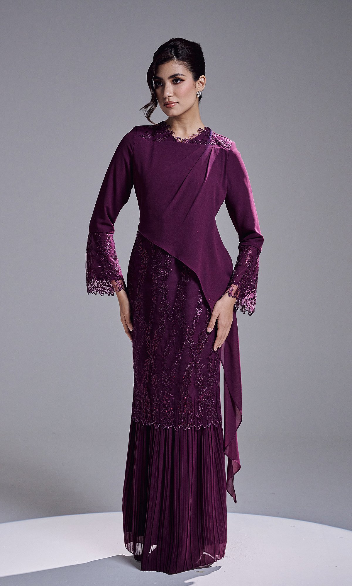 RANIA DRESS - DARK PURPLE