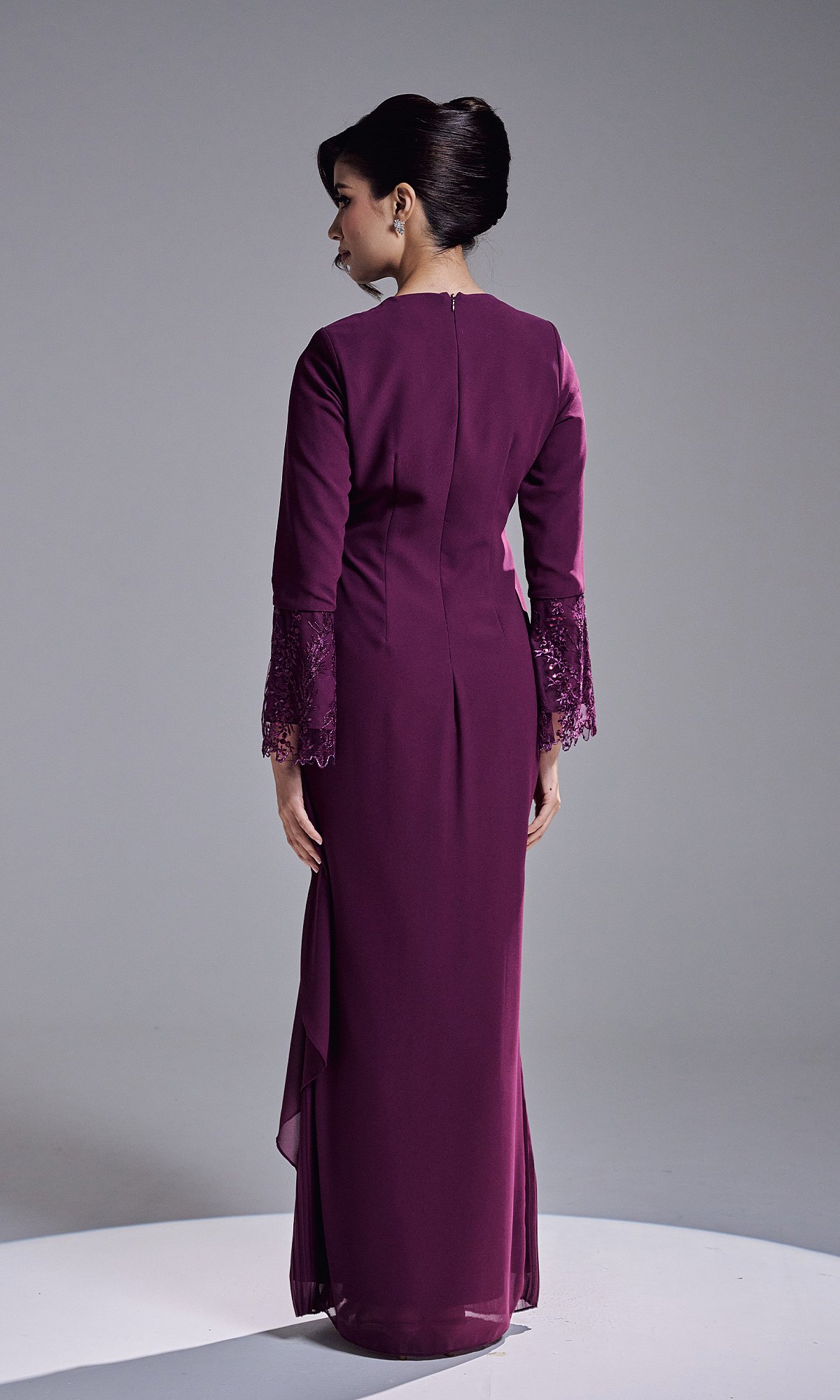 RANIA DRESS - DARK PURPLE