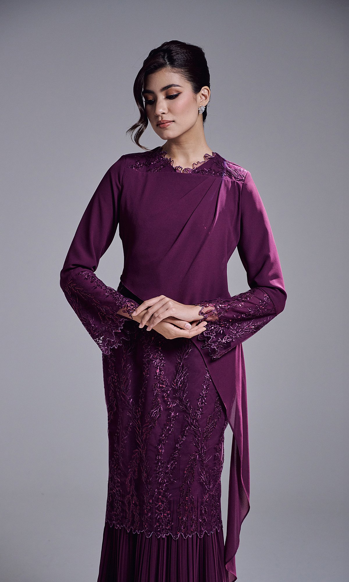 RANIA DRESS - DARK PURPLE