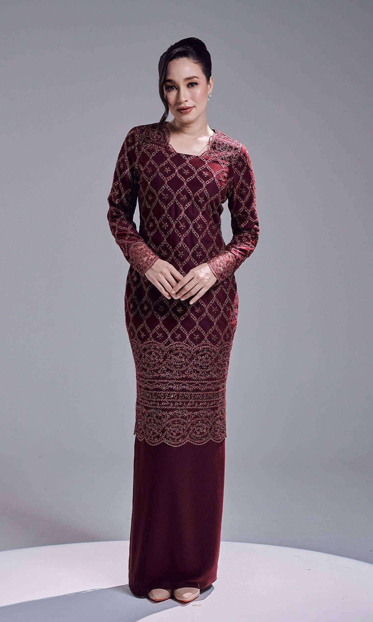 AVIANA DRESS - WINE