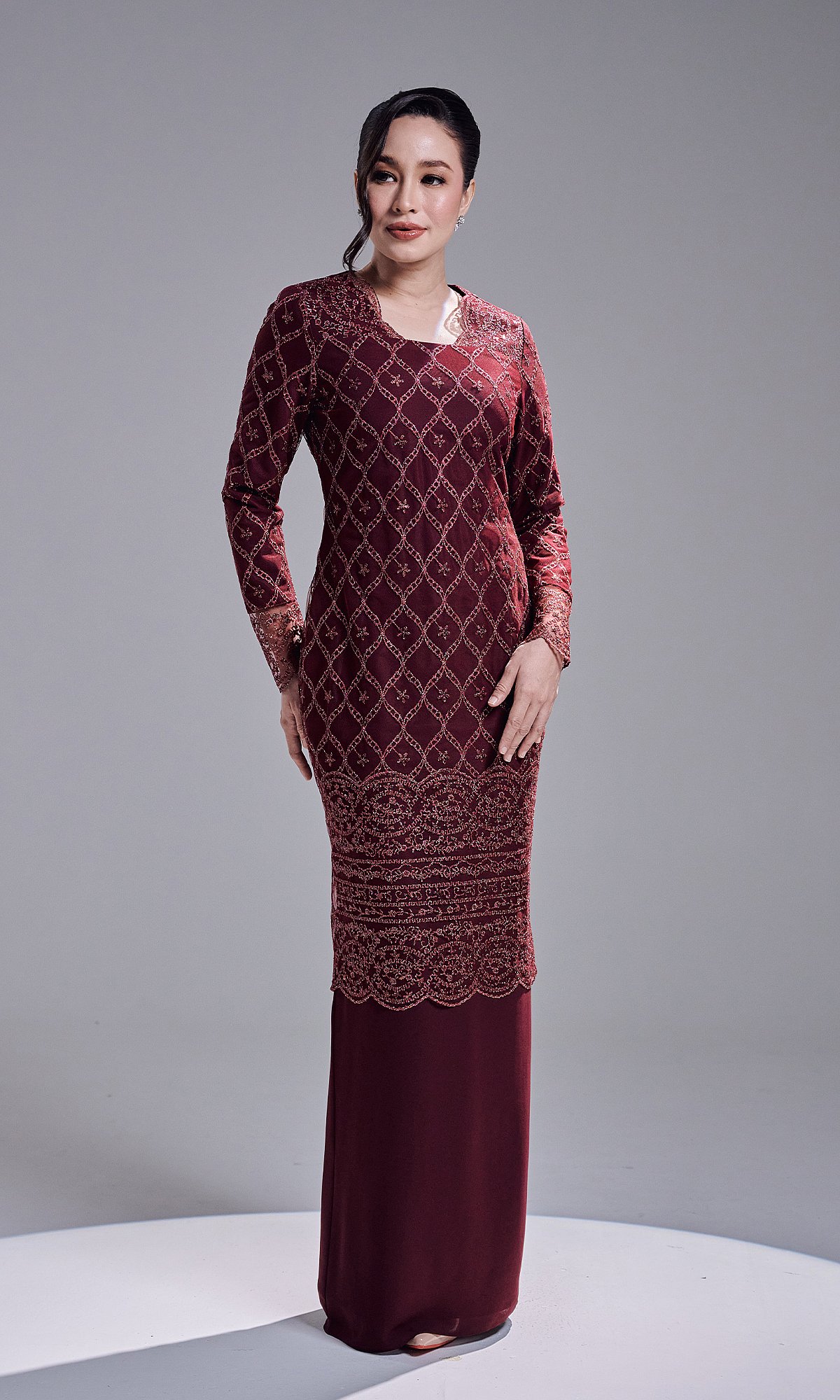 AVIANA DRESS - WINE
