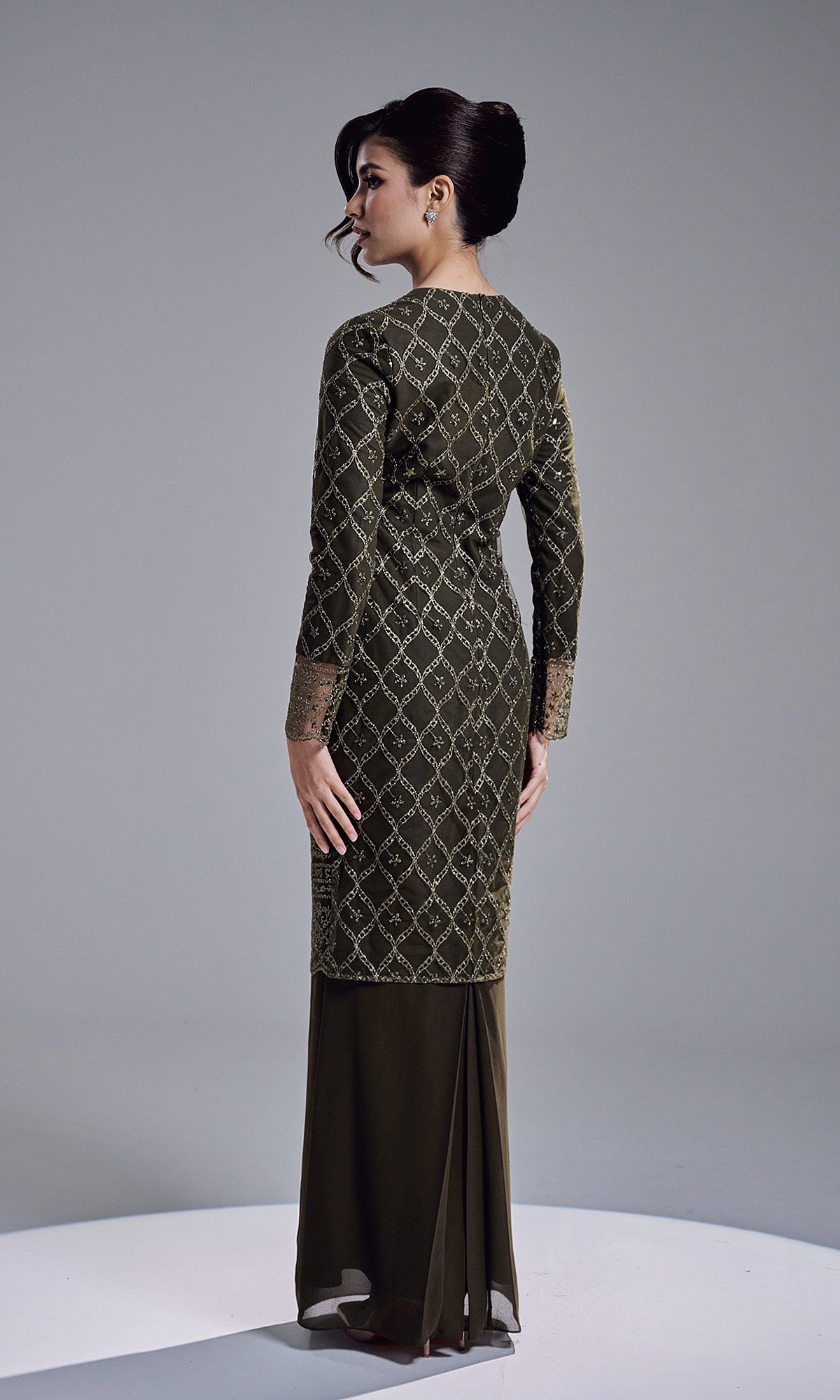 AVIANA DRESS - DARK OLIVE