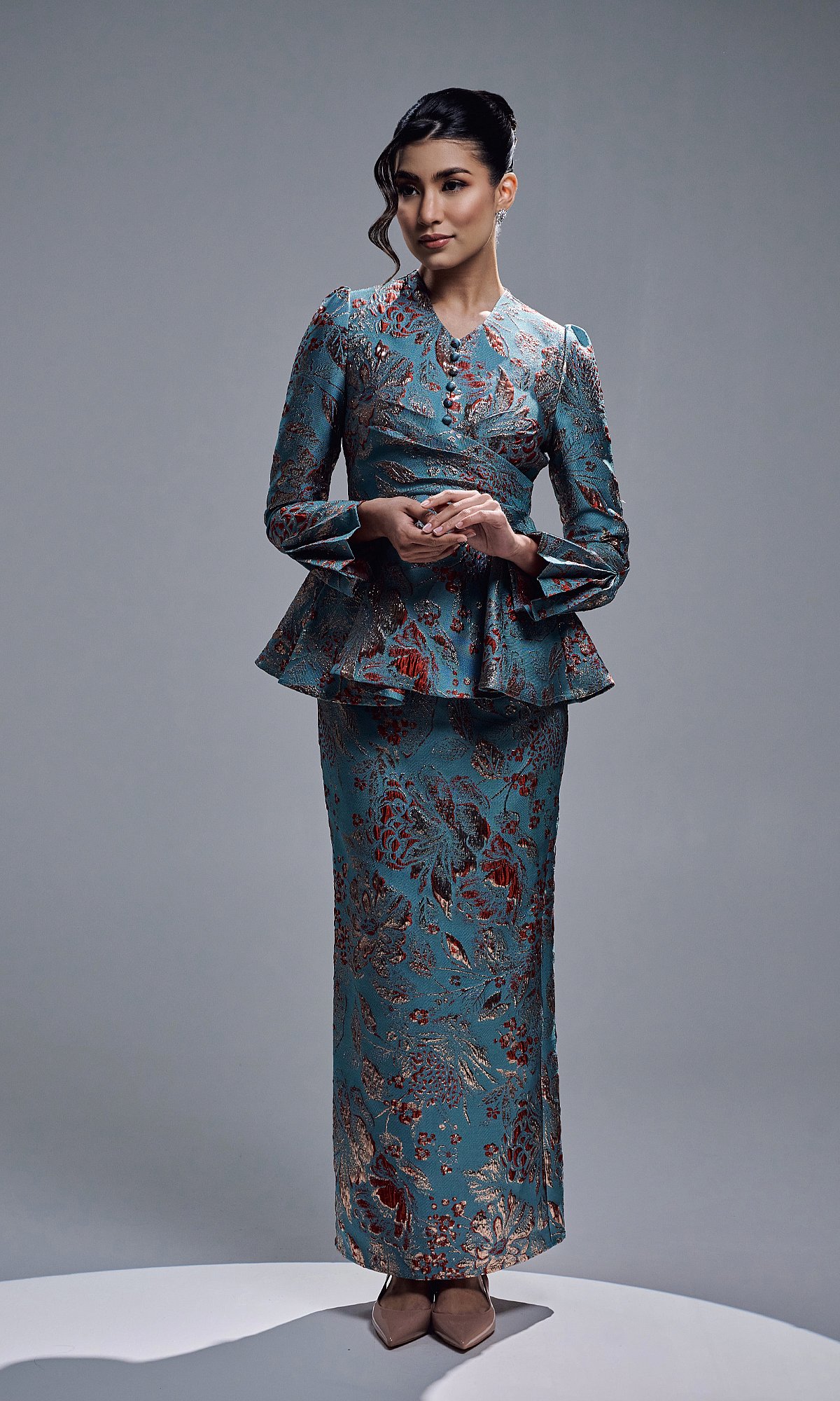 LUNA KURUNG - DUSTY TURQUOISE