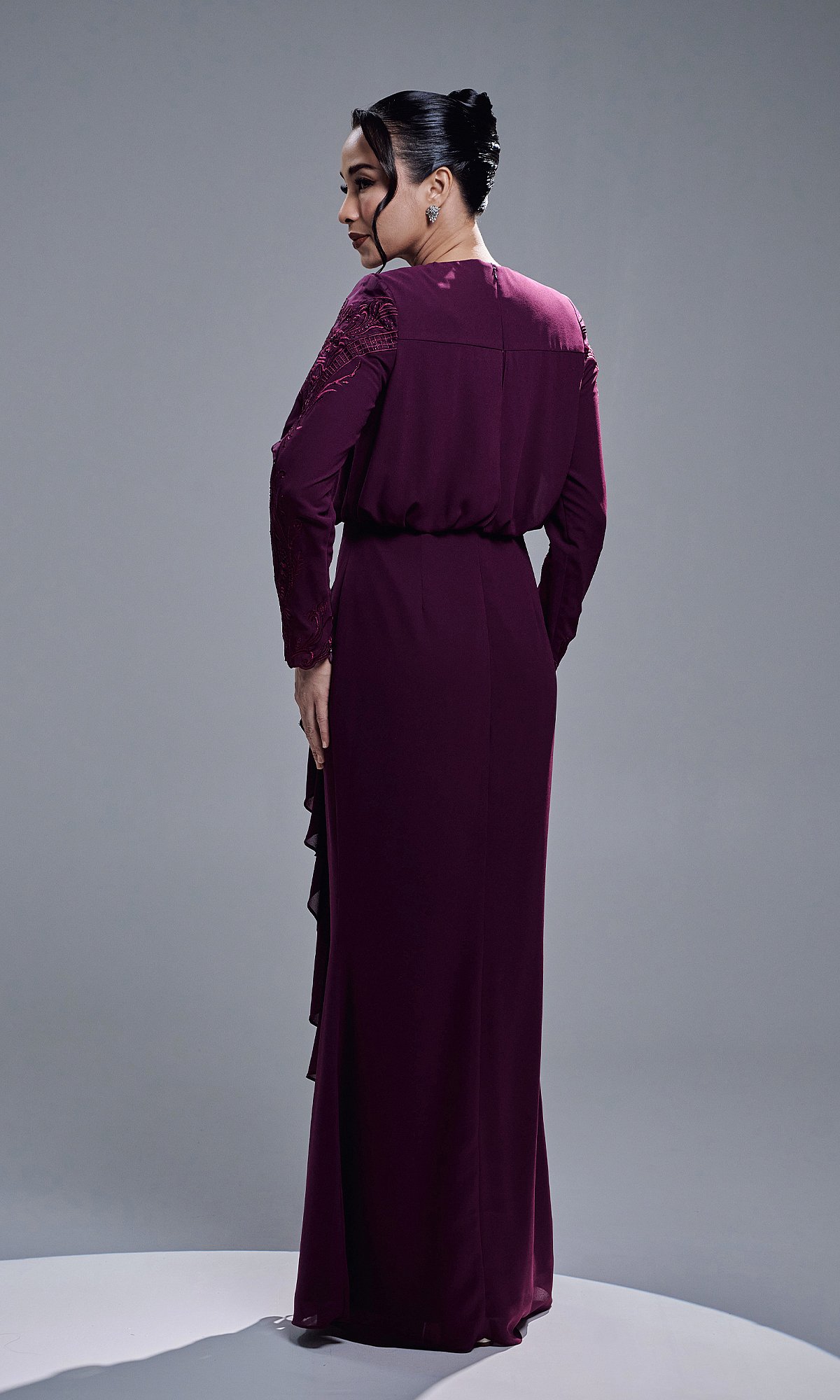 ALEESA DRESS - DARK PURPLE