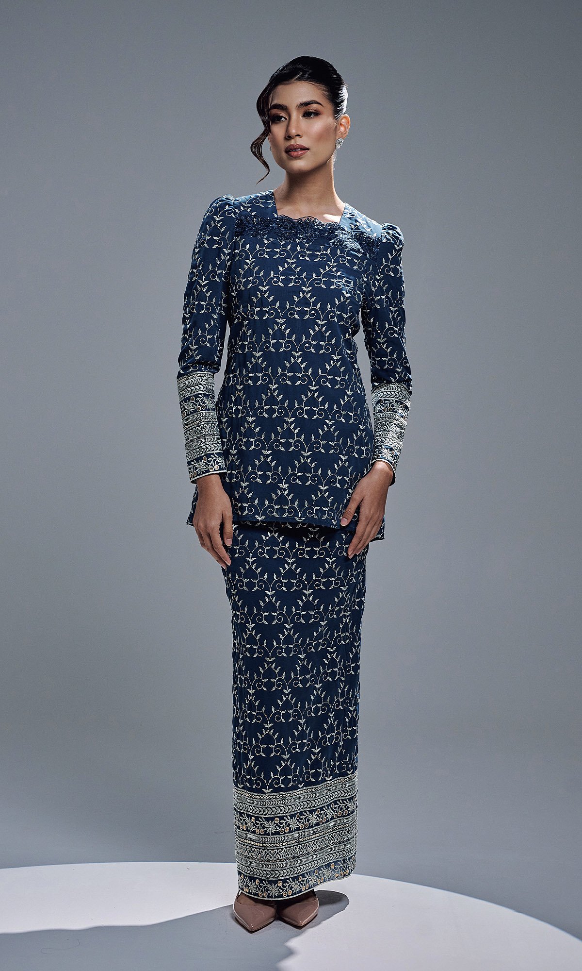 REIKA KURUNG - TEAL BLUE