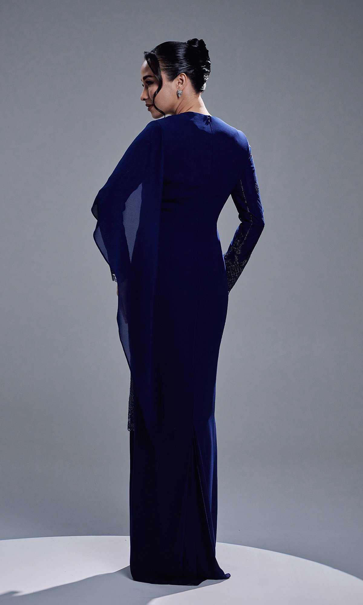 AURORA DRESS - NAVY BLUE
