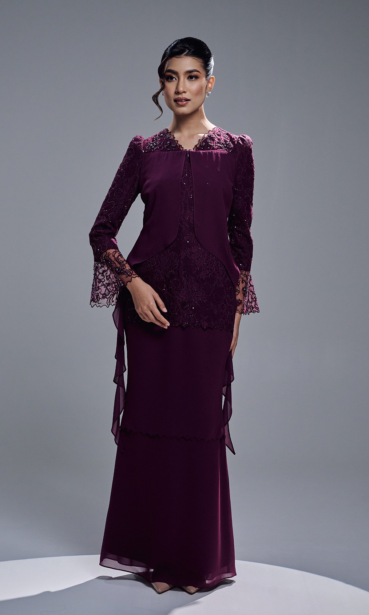 MIREYA DRESS - DARK PURPLE