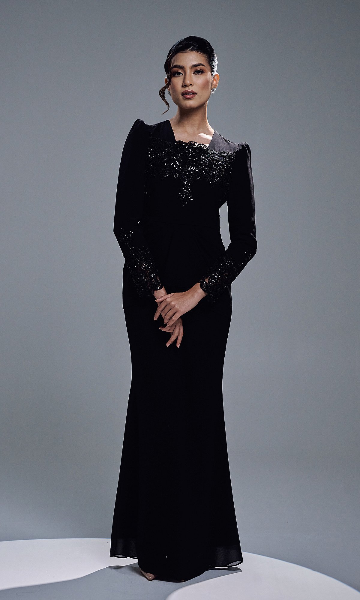 ASRIVIA DRESS - BLACK