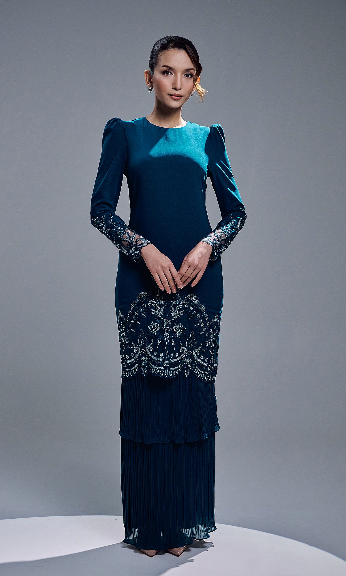 ZENIA KURUNG - TEAL BLUE
