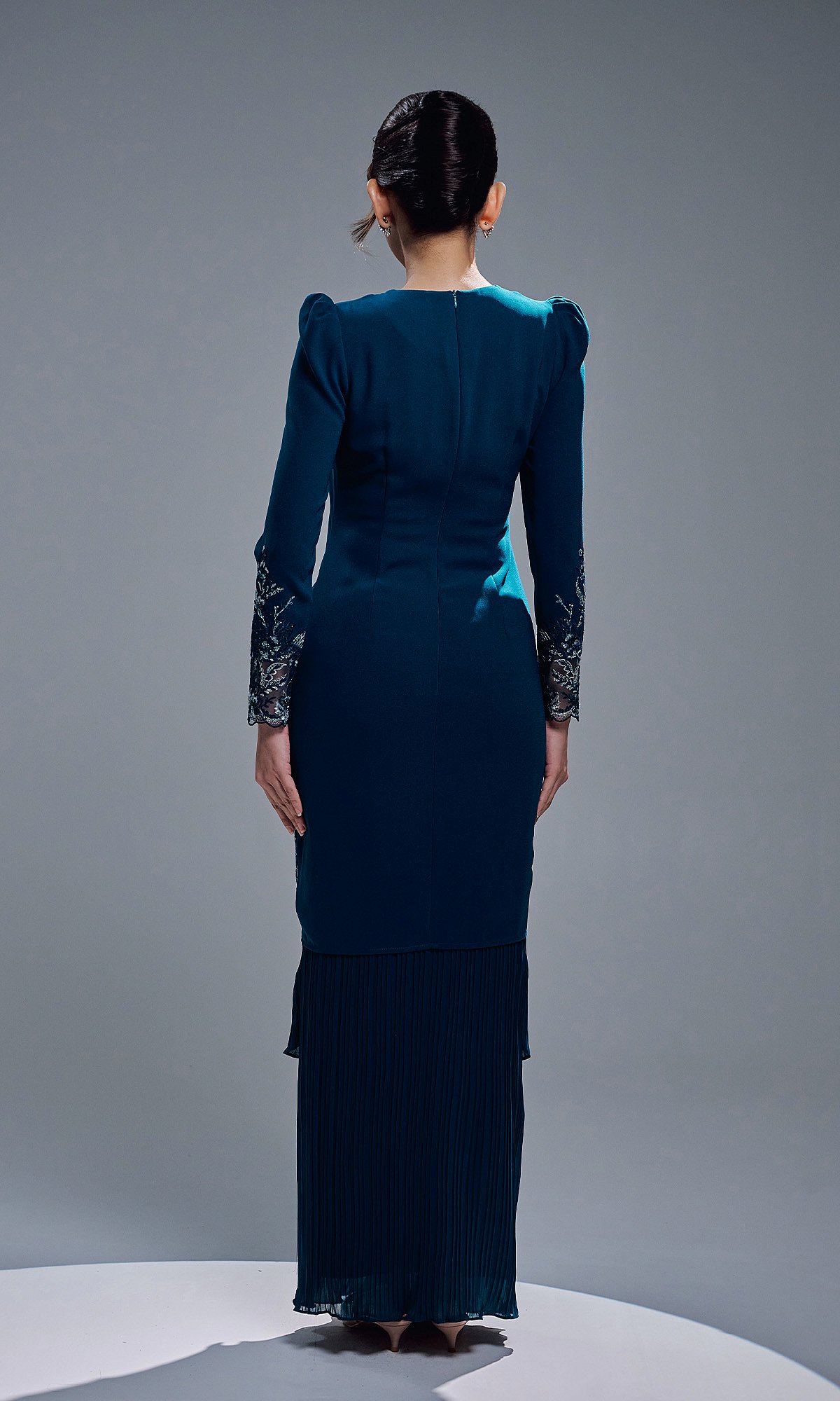 ZENIA KURUNG - TEAL BLUE