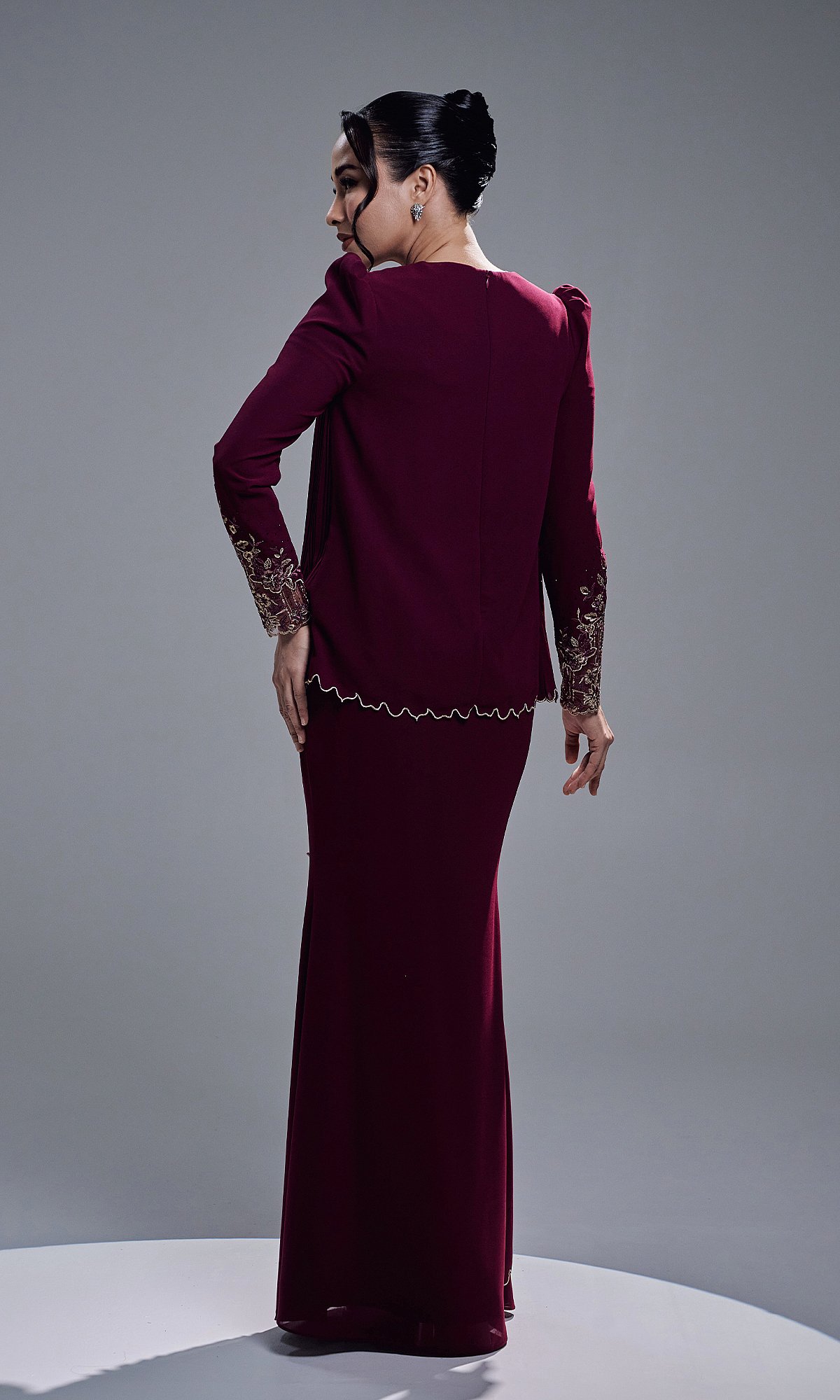 DANIA KURUNG - BURGUNDY